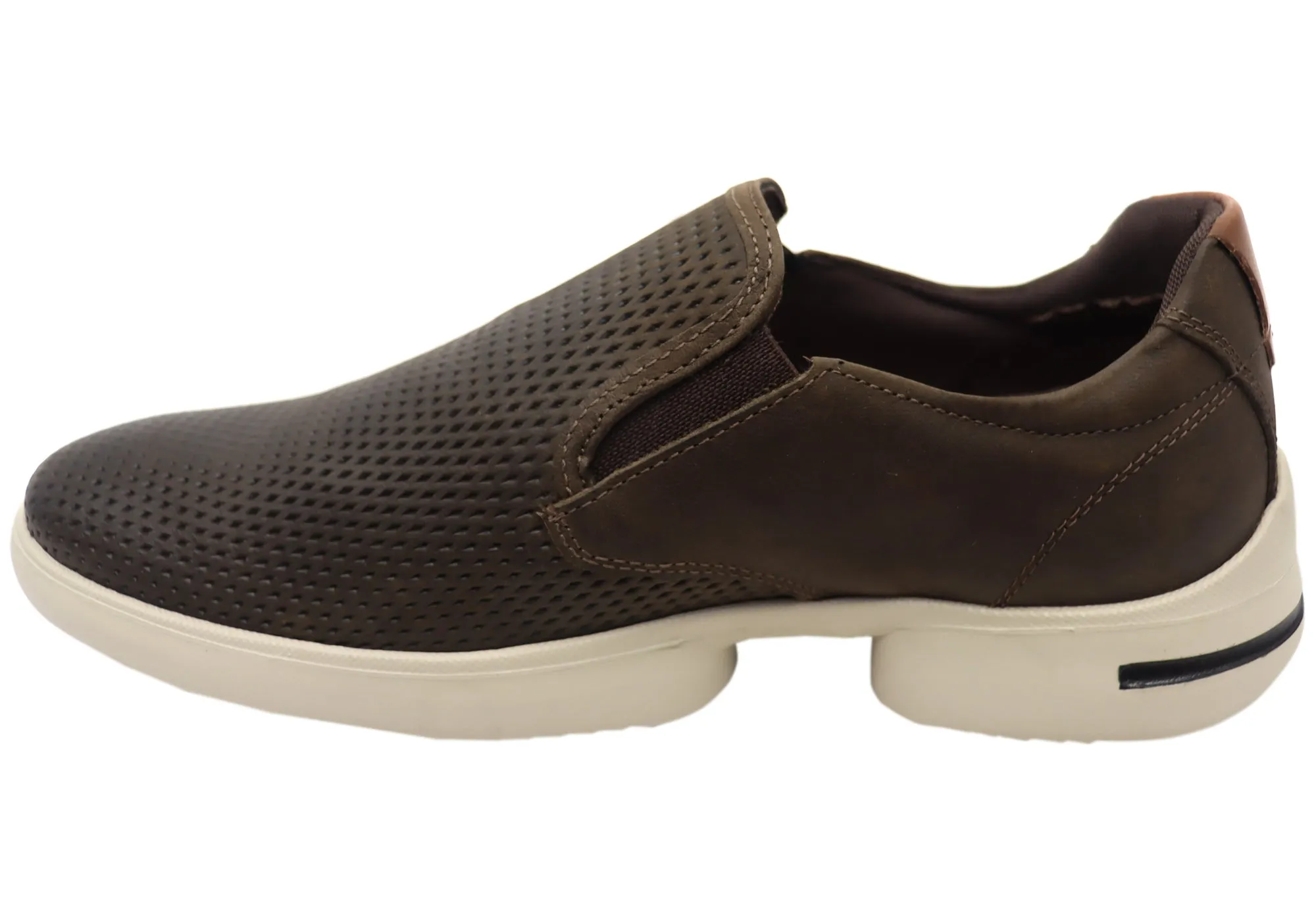 Ferricelli Perry Herren Brasilianische Bequemlichkeit Leder Slip-On Freizeitschuhe Ferricelli Schuhe