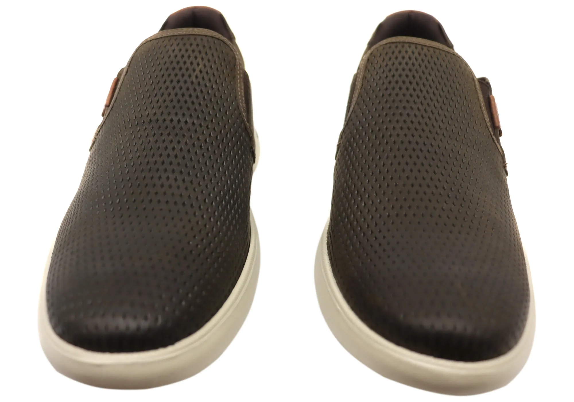 Ferricelli Perry Herren Brasilianische Bequemlichkeit Leder Slip-On Freizeitschuhe Ferricelli Schuhe