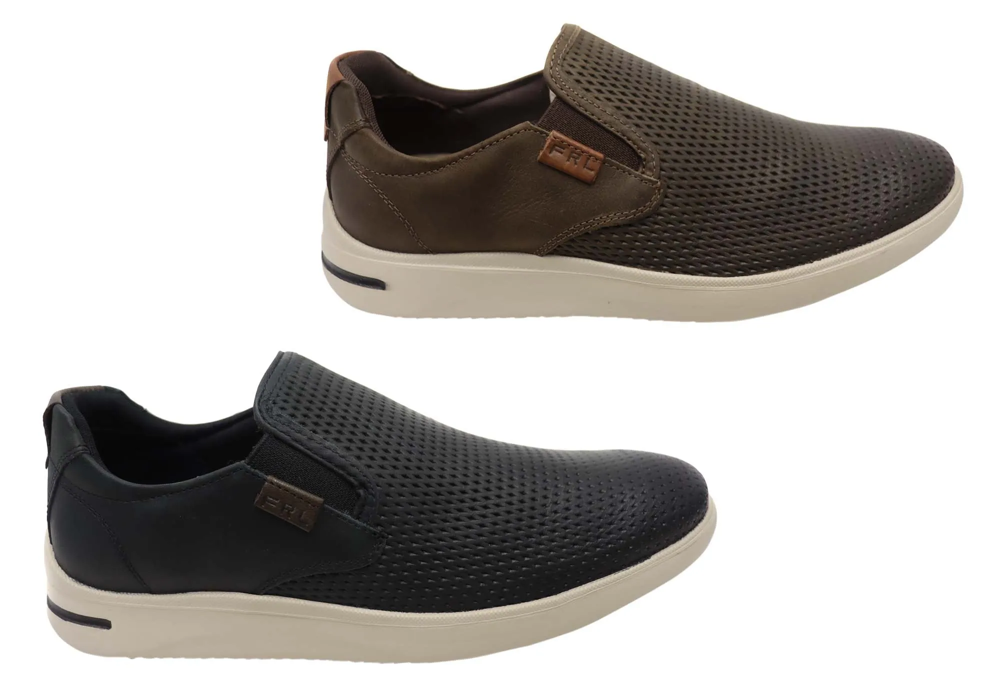 Ferricelli Perry Herren Brasilianische Bequemlichkeit Leder Slip-On Freizeitschuhe Ferricelli Schuhe