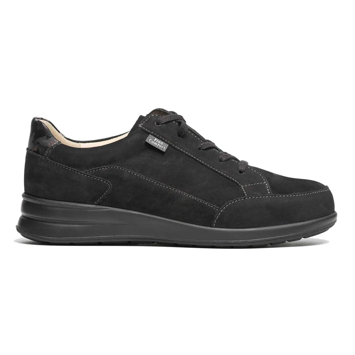 Finn Comfort Damen Prato Schwarz/Bordeaux Nubuk