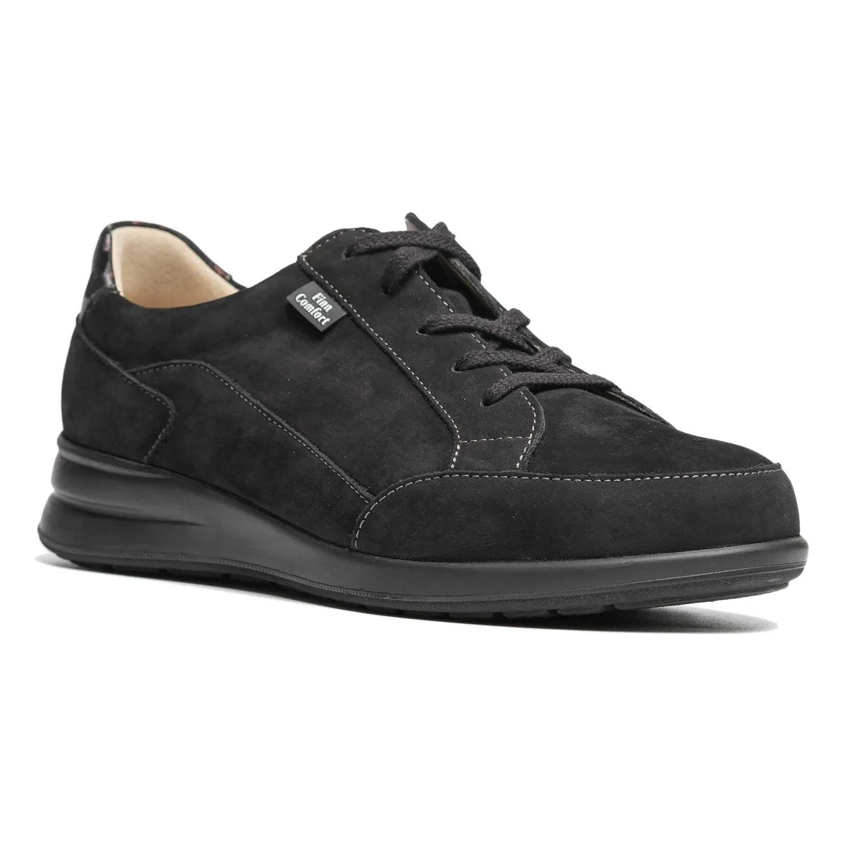 Finn Comfort Damen Prato Schwarz/Bordeaux Nubuk