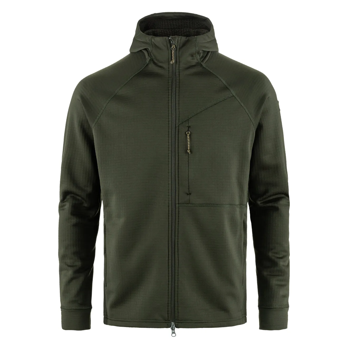 Fjallraven Abisko Raster Fleece Kapuzenpullover Tiefgrün