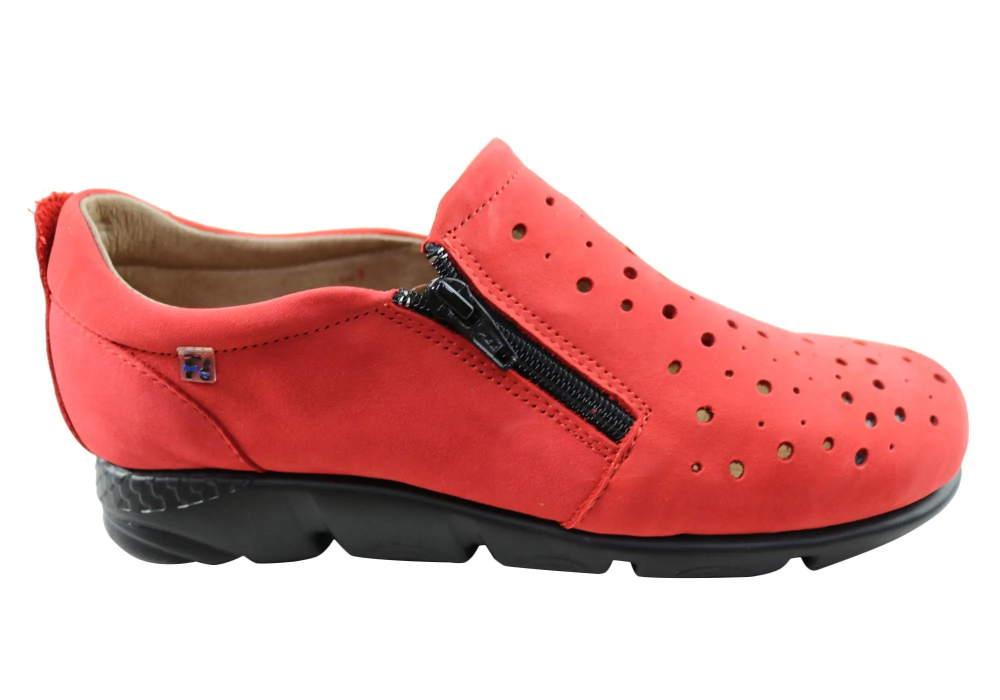 Flex & Go Aberdeen Damen Bequeme Lederschuhe Hergestellt In Portugal Flex & Go Schuhe