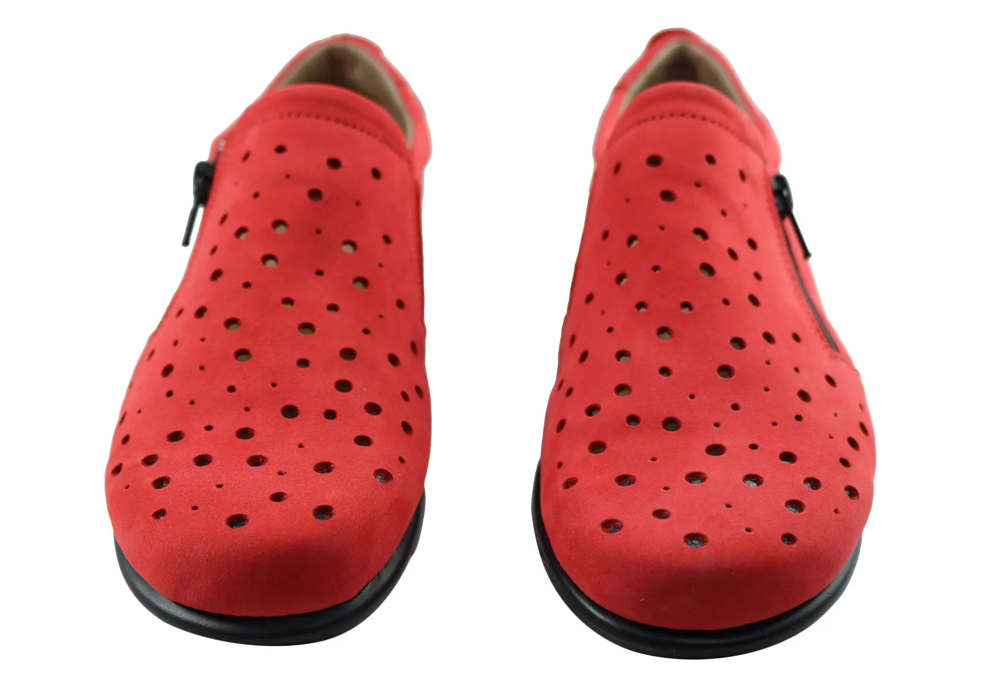 Flex & Go Aberdeen Damen Bequeme Lederschuhe Hergestellt In Portugal Flex & Go Schuhe