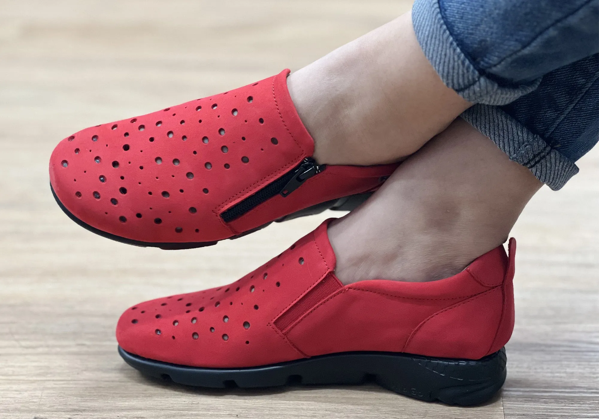 Flex & Go Aberdeen Damen Bequeme Lederschuhe Hergestellt In Portugal Flex & Go Schuhe