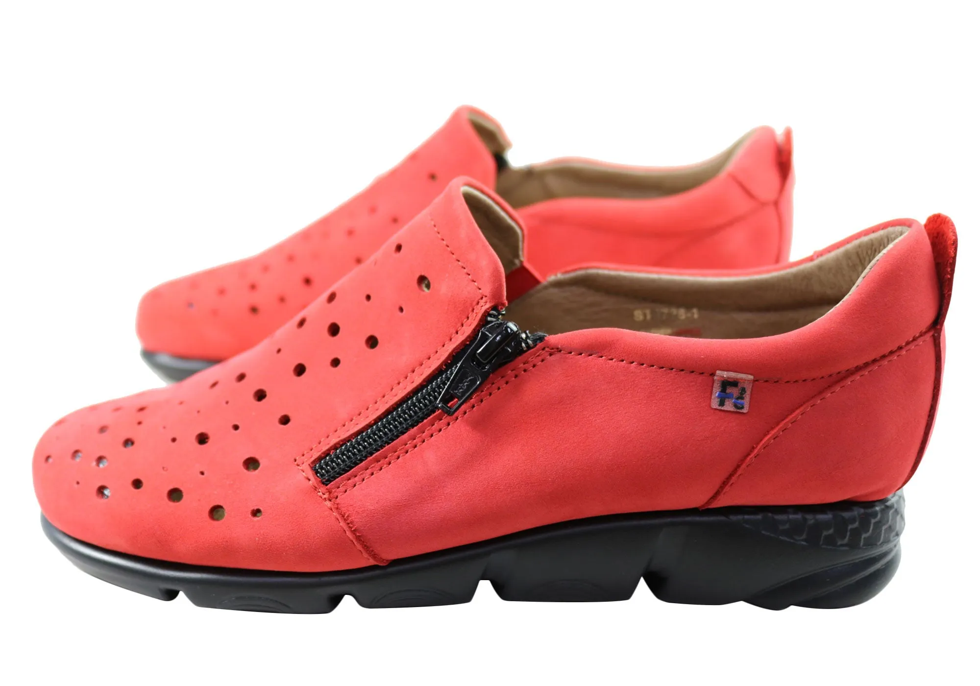 Flex & Go Aberdeen Damen Bequeme Lederschuhe Hergestellt In Portugal Flex & Go Schuhe