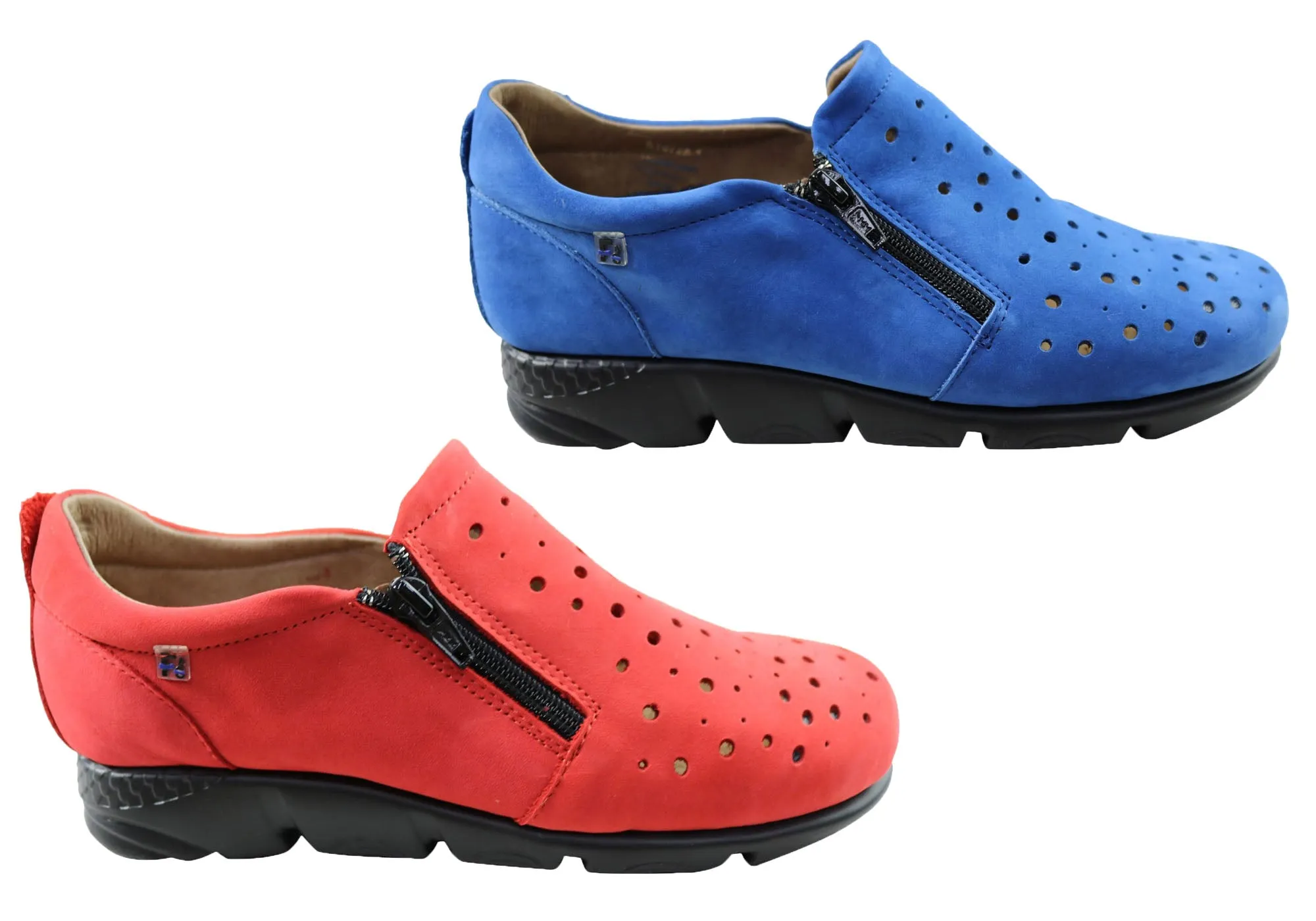Flex & Go Aberdeen Damen Bequeme Lederschuhe Hergestellt In Portugal Flex & Go Schuhe