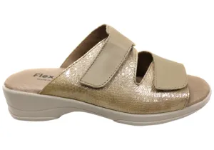 Flex & Go Banksia Damen Ledersandalen aus Portugal Flex & Go Schuhe