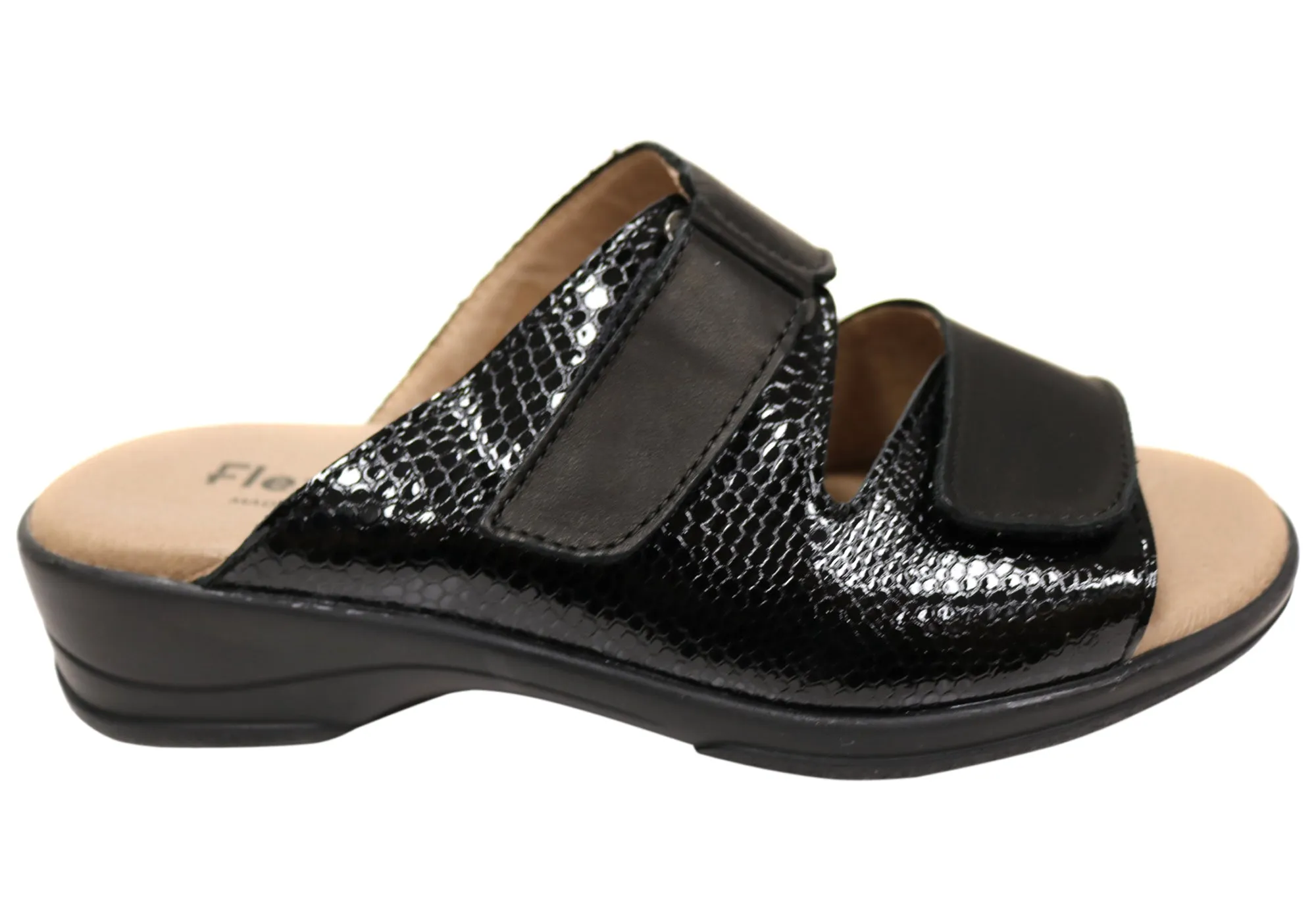 Flex & Go Banksia Damen Ledersandalen aus Portugal Flex & Go Schuhe