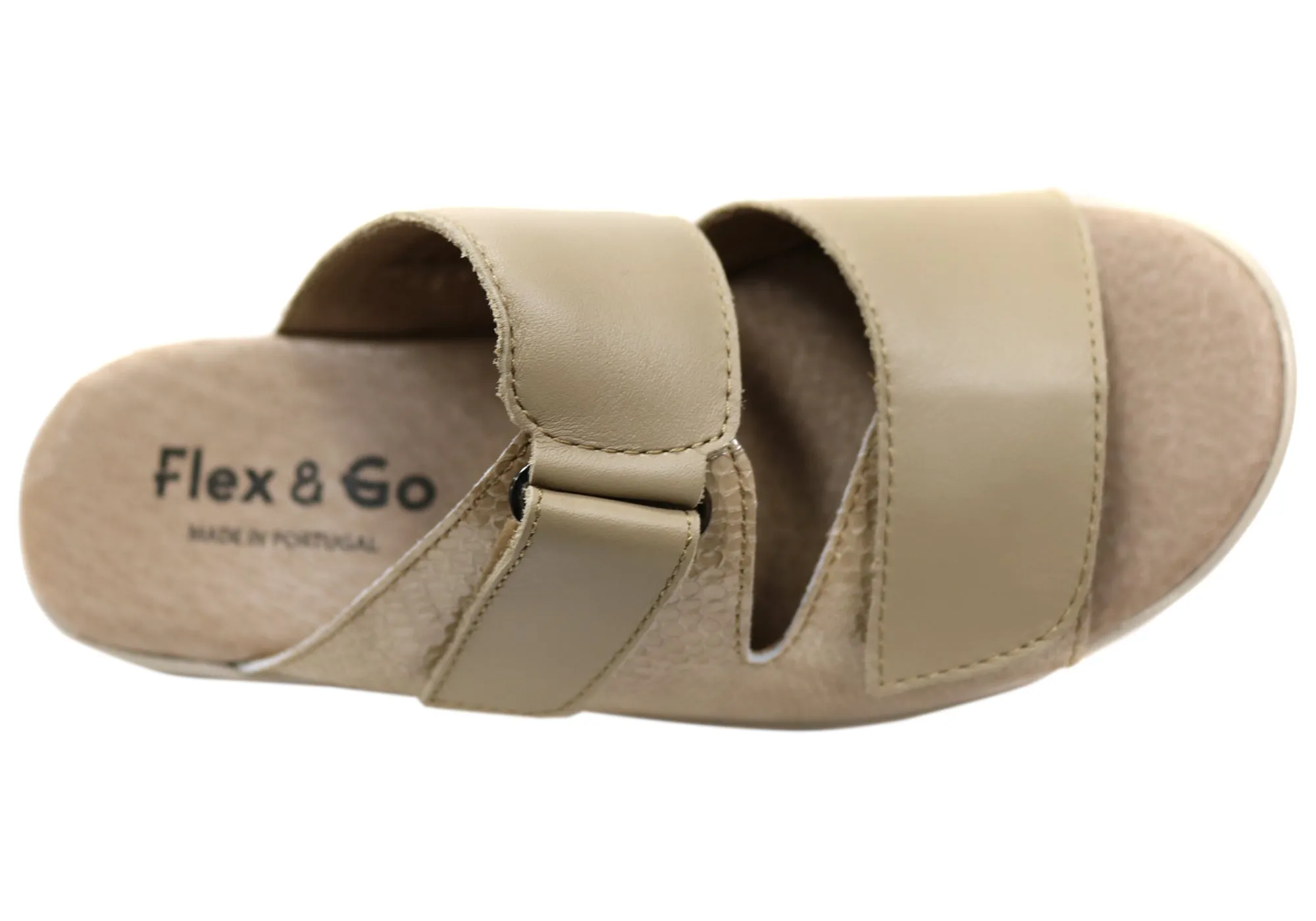 Flex & Go Banksia Damen Ledersandalen aus Portugal Flex & Go Schuhe