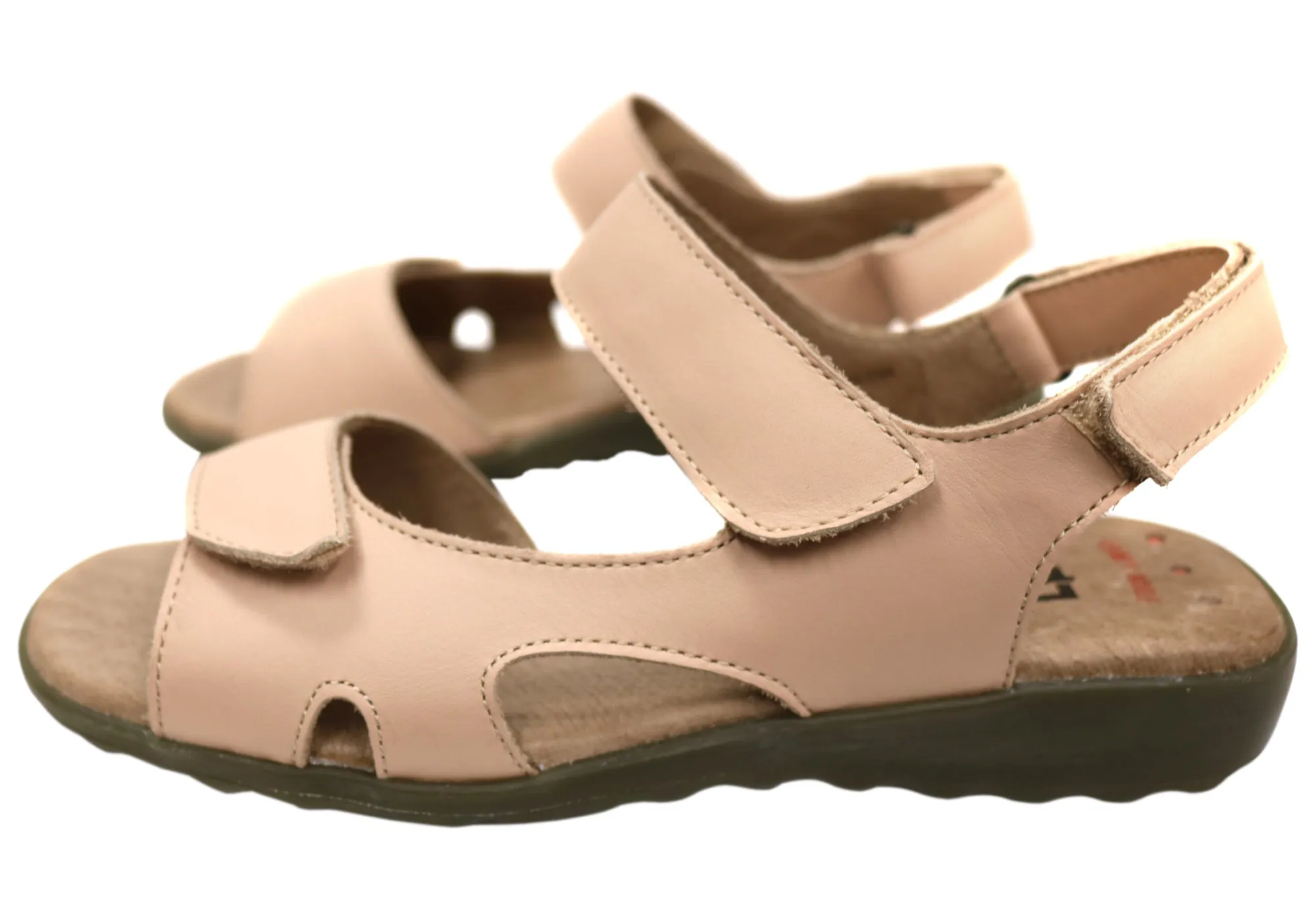 Flex & Go Carmella Damen Bequeme Ledersandalen Hergestellt in Portugal Flex & Go Schuhe