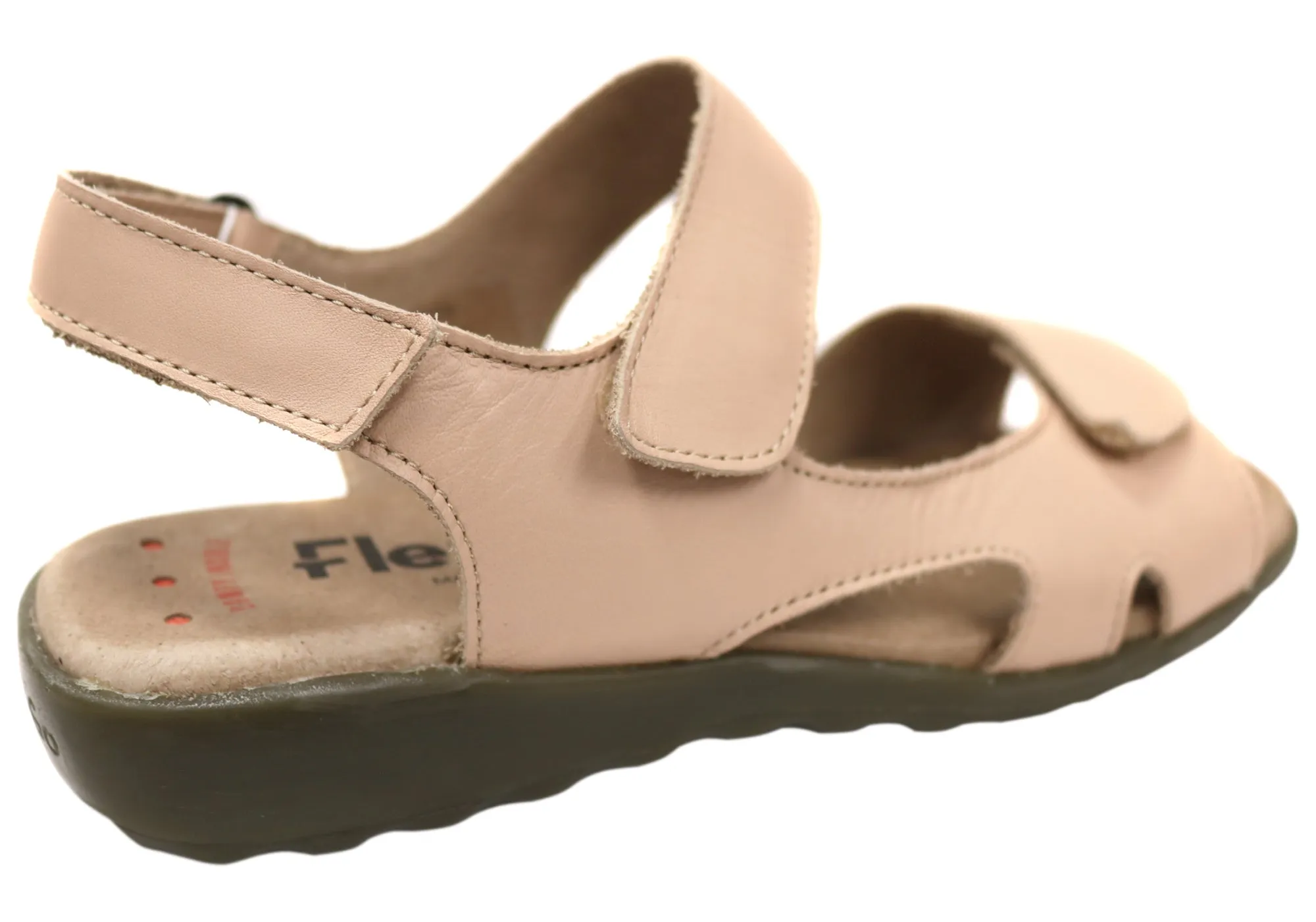 Flex & Go Carmella Damen Bequeme Ledersandalen Hergestellt in Portugal Flex & Go Schuhe