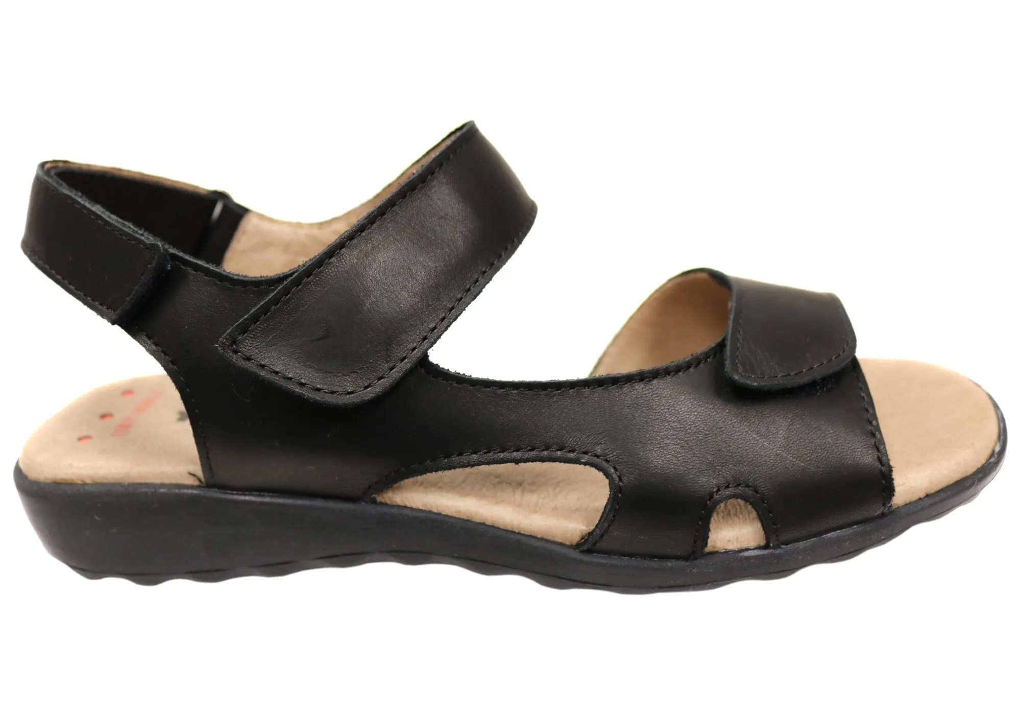 Flex & Go Carmella Damen Bequeme Ledersandalen Hergestellt in Portugal Flex & Go Schuhe