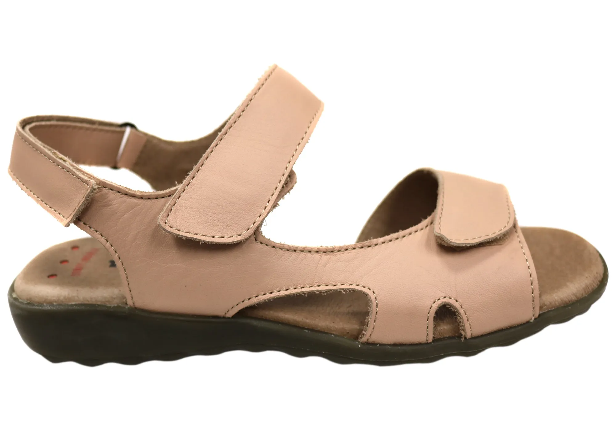 Flex & Go Carmella Damen Bequeme Ledersandalen Hergestellt in Portugal Flex & Go Schuhe