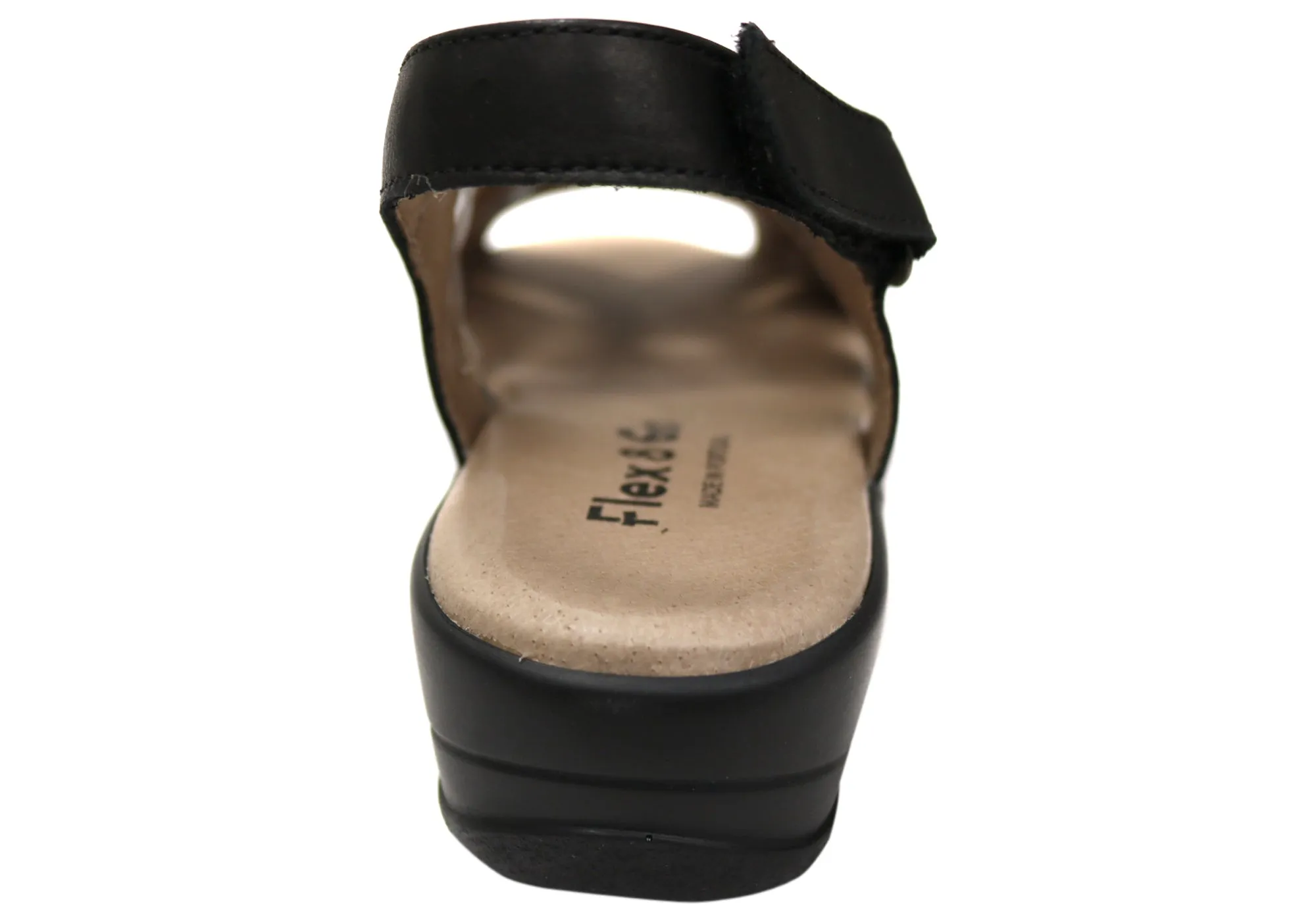 Flex & Go Hilda Damen Bequeme Ledersandalen Hergestellt in Portugal Flex & Go Schuhe