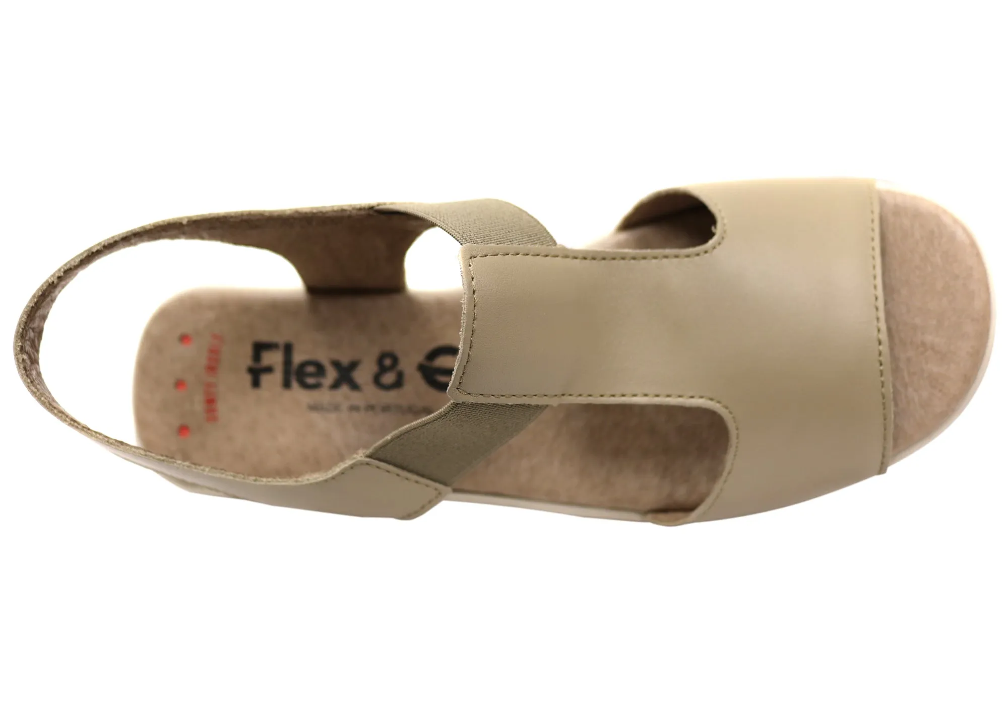 Flex & Go Honor Damen Bequeme Ledersandalen Hergestellt in Portugal Flex & Go Schuhe