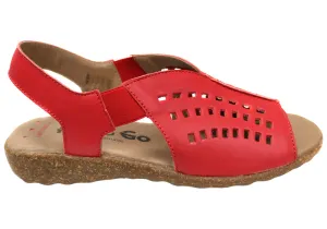 Flex & Go Rochela Damen Bequeme Ledersandalen Hergestellt in Portugal Flex & Go Schuhe