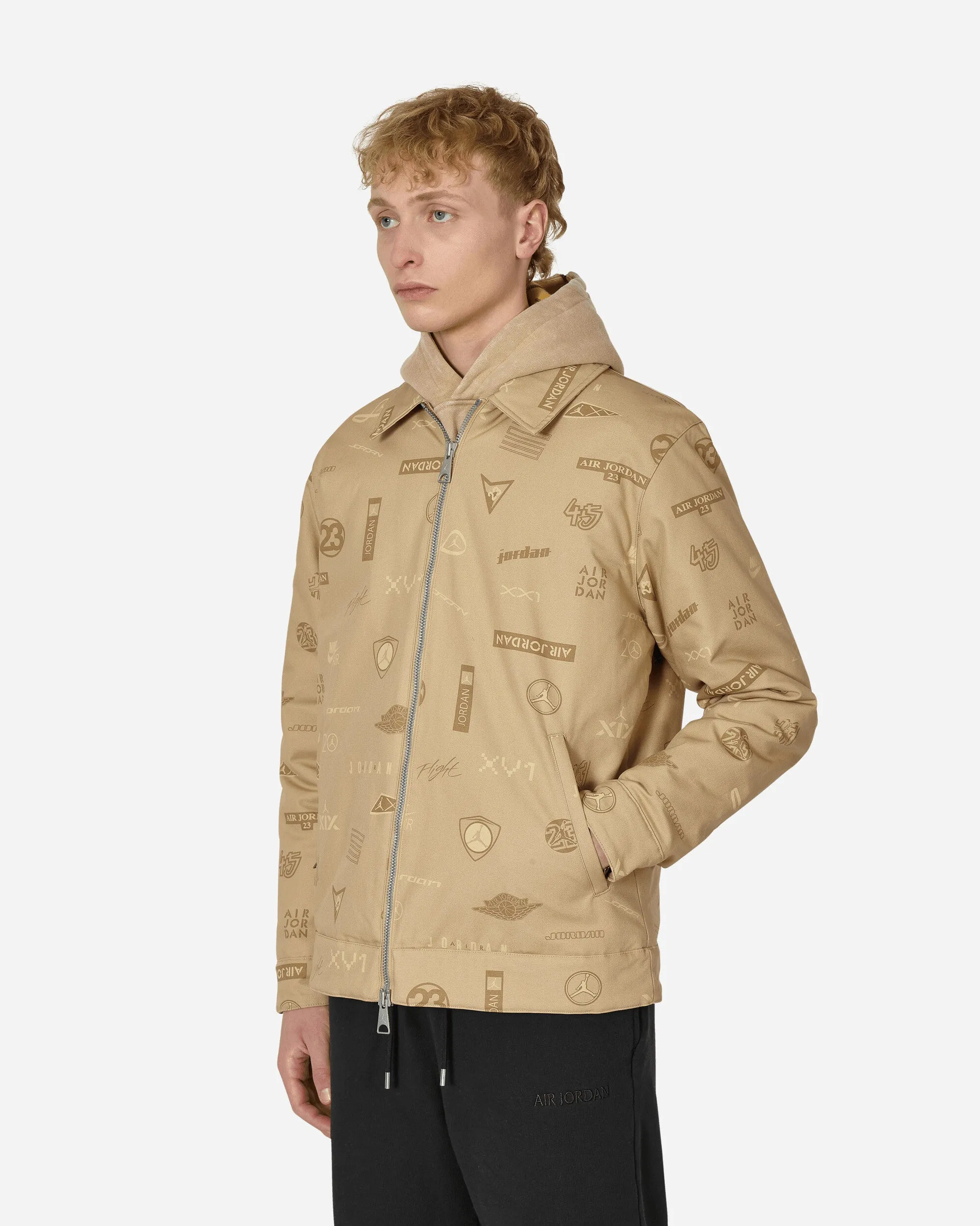 Flight Heritage Bedruckte Jacke Beige