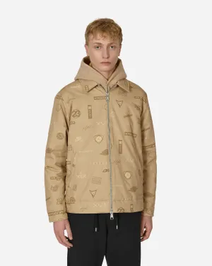 Flight Heritage Bedruckte Jacke Beige