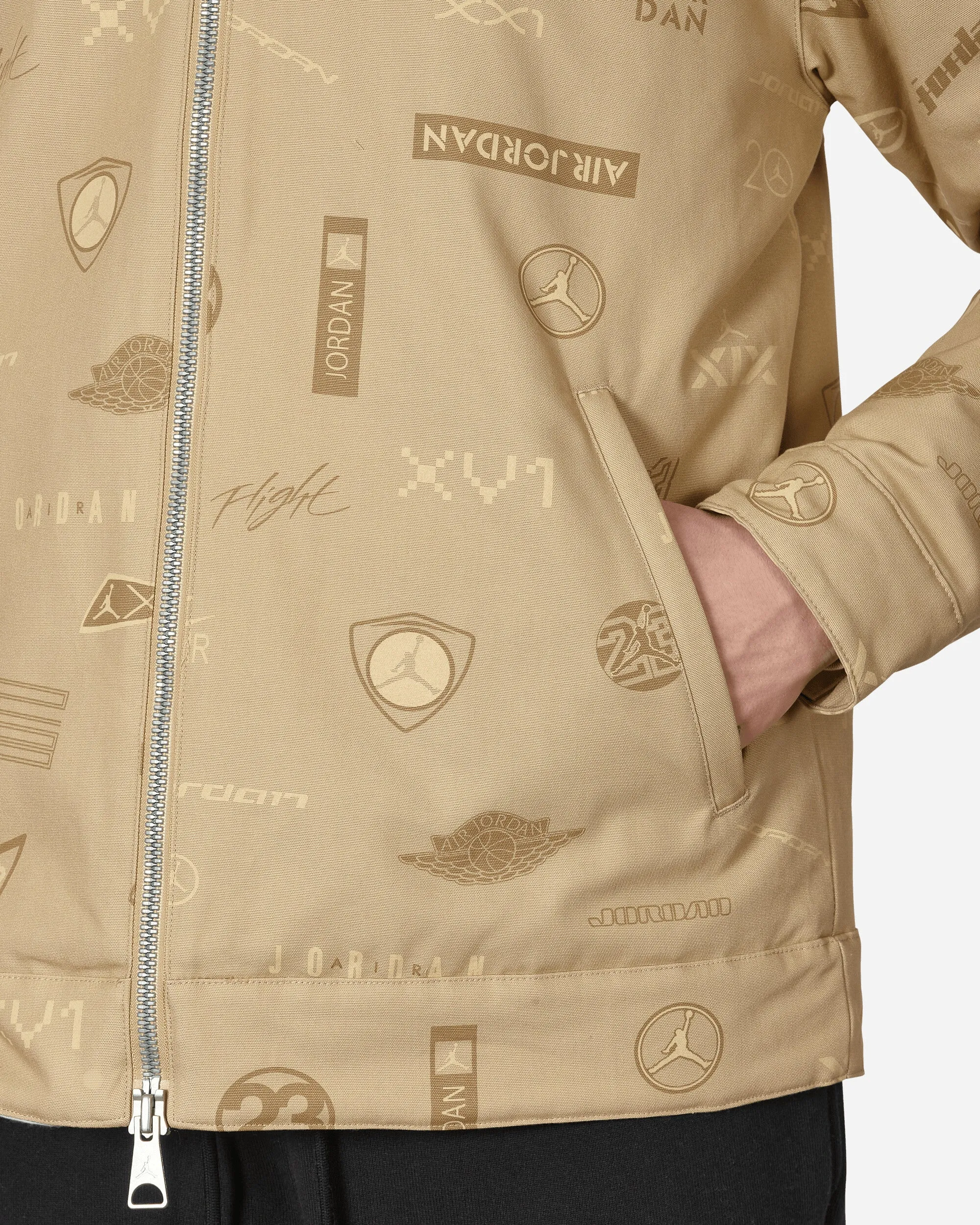 Flight Heritage Bedruckte Jacke Beige