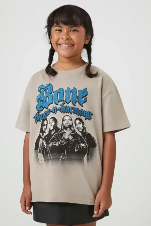 Forever 21 Girls Bone Thugs-N-Harmony T-Shirt (Kinder) Beige/Mehrfarbig Forever 21