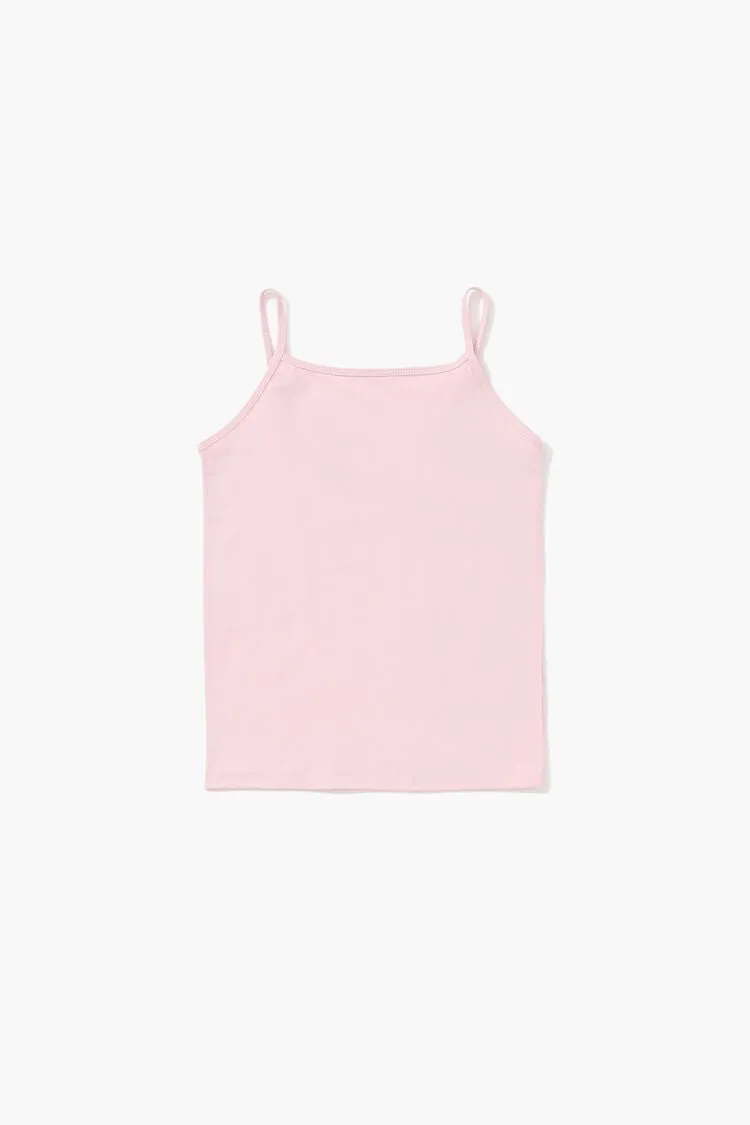 Forever 21 Mädchen Trägeroberteil mit hohem Ausschnitt (Kinder) Rosa Forever 21