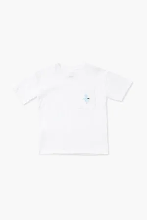 Forever 21 Kids Strand Grafik T-Shirt (Mädchen   Jungen) Weiß/Mehrfarbig Forever 21