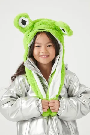Forever 21 Kids Plüsch-Frosch-Hut (Mädchen   Jungen) Grün/Weiß Forever 21