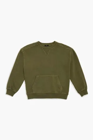 Forever 21 Kids V-Ausschnitt Pullover (Mädchen   Jungen) Olive Forever 21