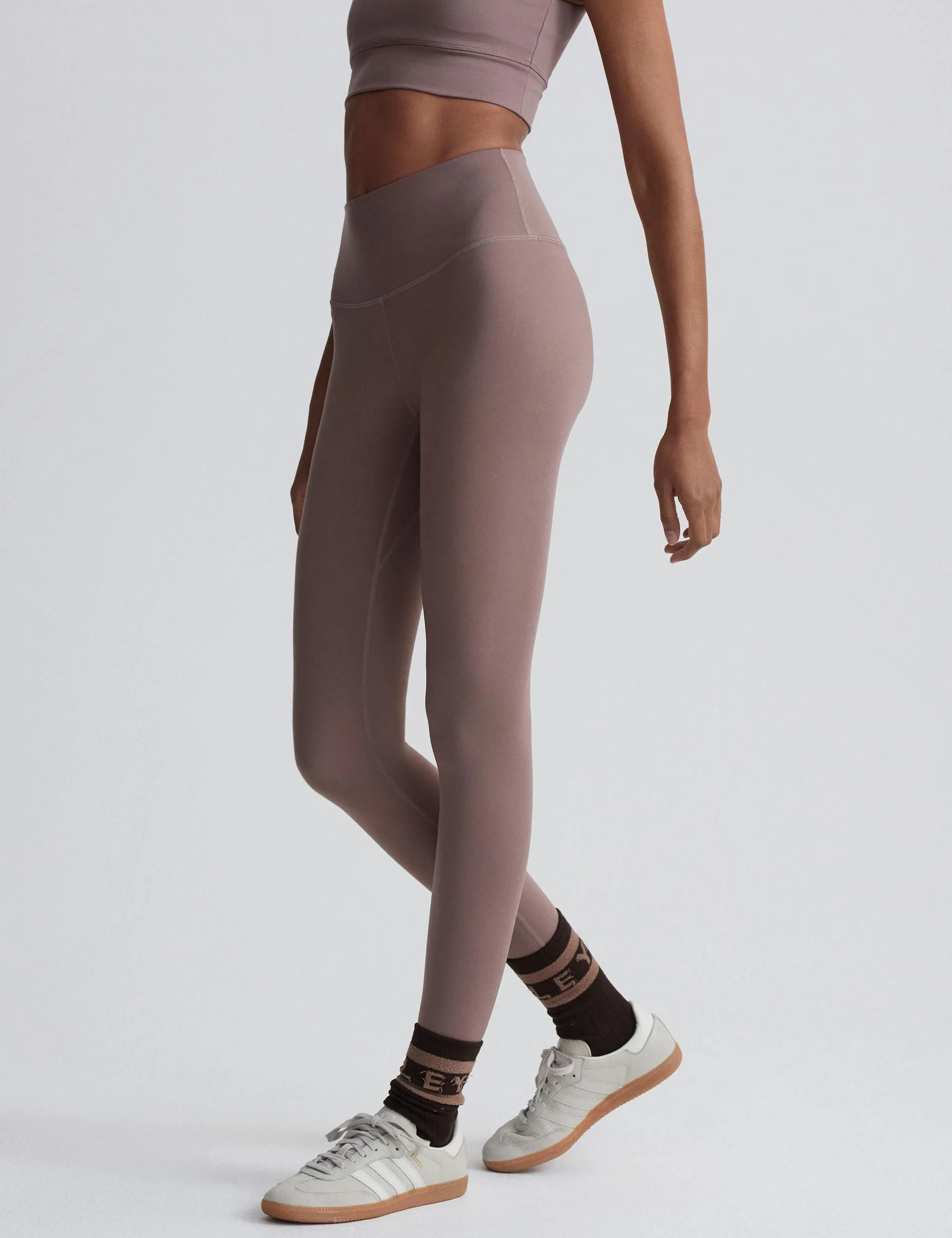 FreeSoft High Waisted Legging 25 - Dunkles Taubenbraun