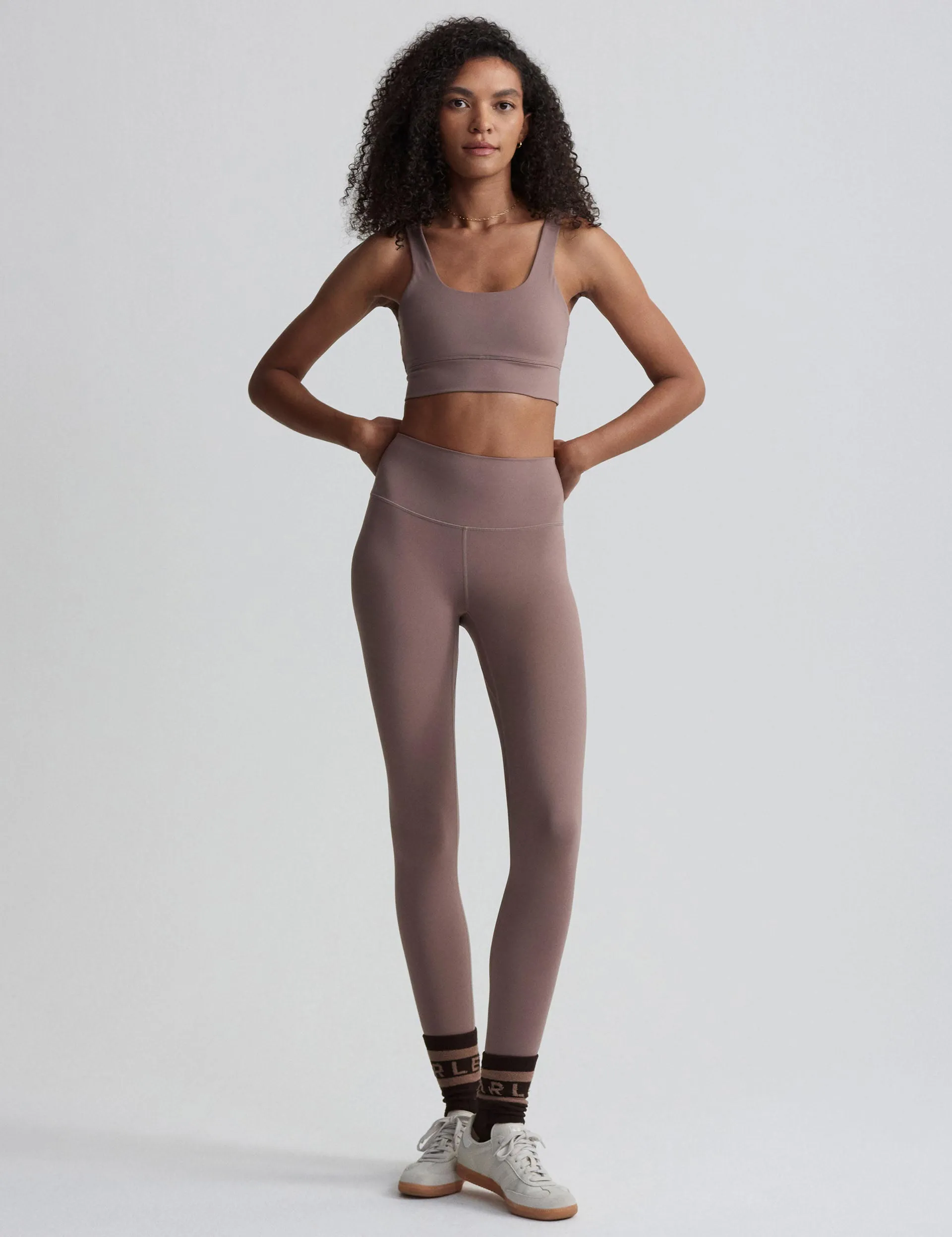 FreeSoft High Waisted Legging 25 - Dunkles Taubenbraun