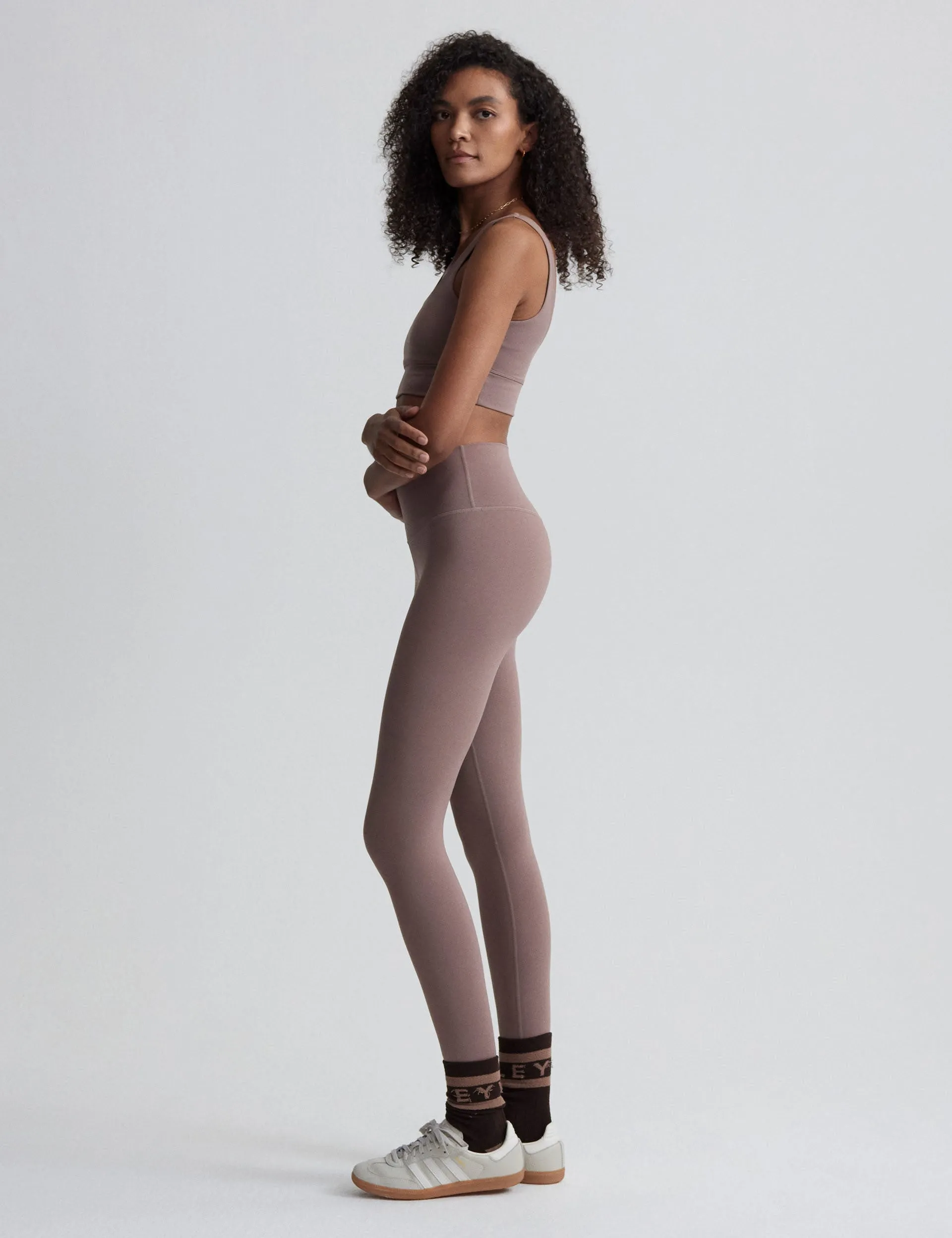 FreeSoft High Waisted Legging 25 - Dunkles Taubenbraun