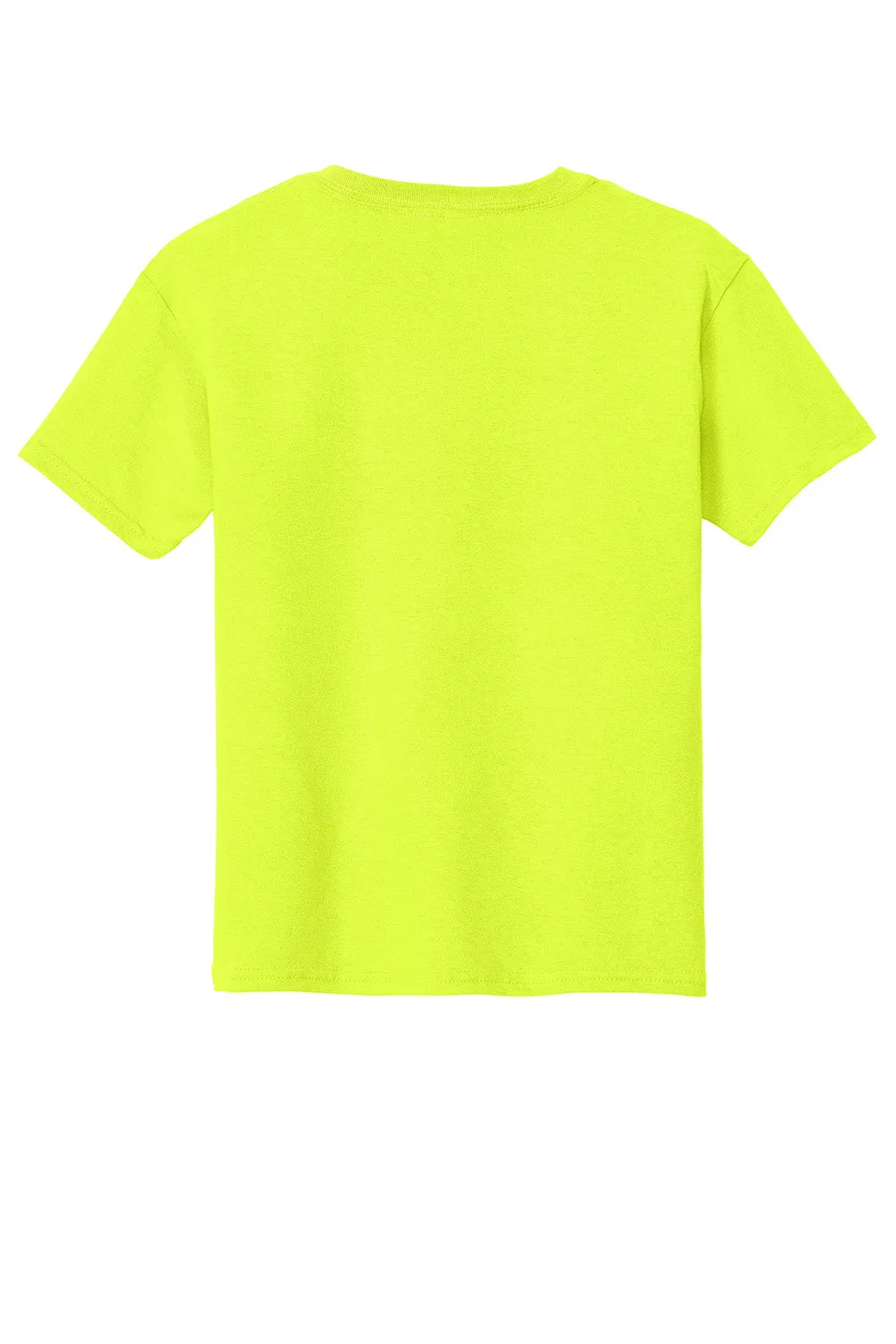 Gildan Jugend Kurzarm Rundhals T-Shirt - Sicherheitsgrün