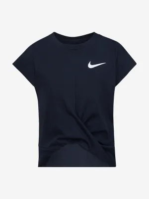 Girls All Day Play Twist T-Shirt in Schwarz