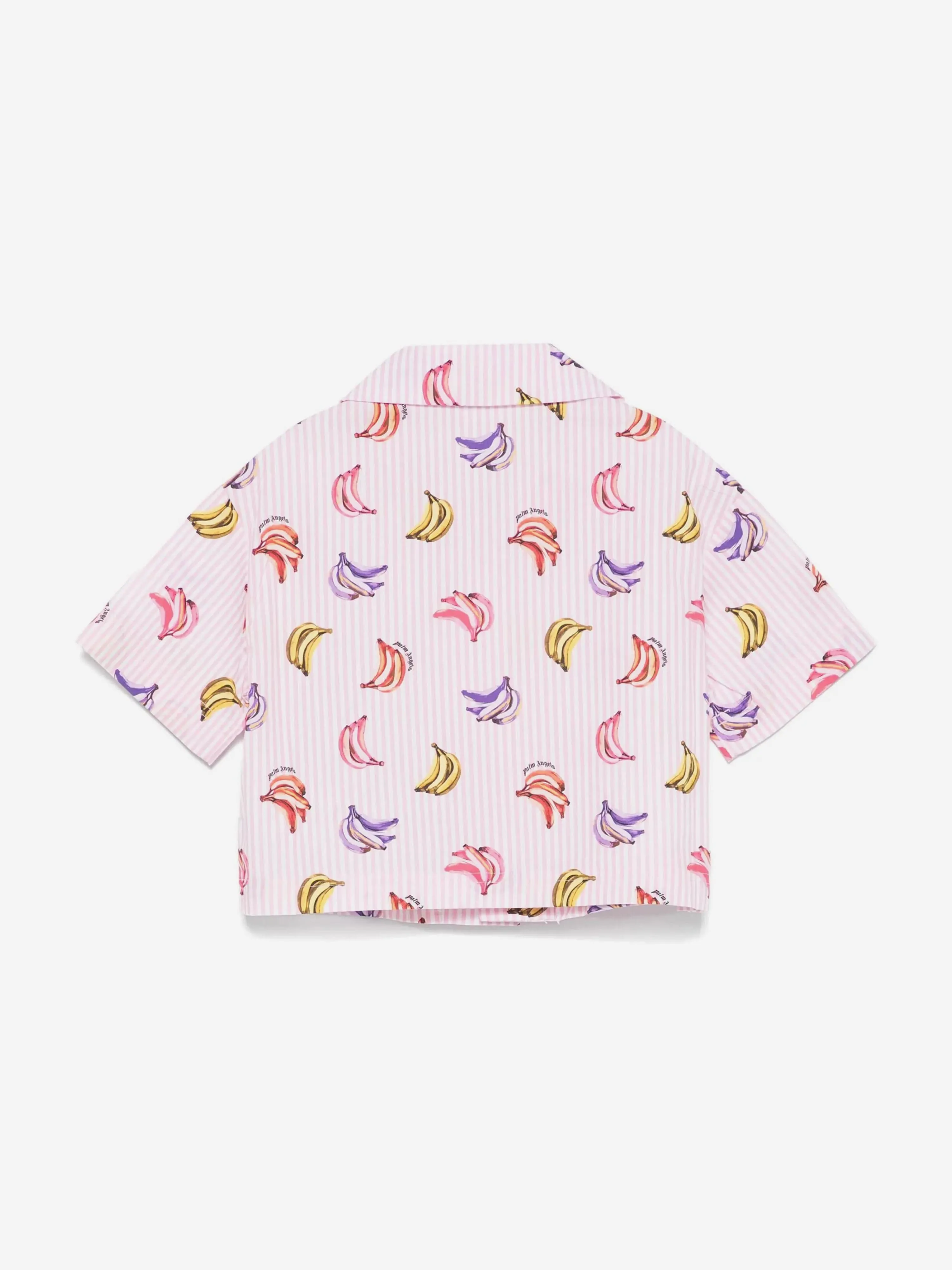 Mädchen AOP Bananas Cropped Shirt in Pink