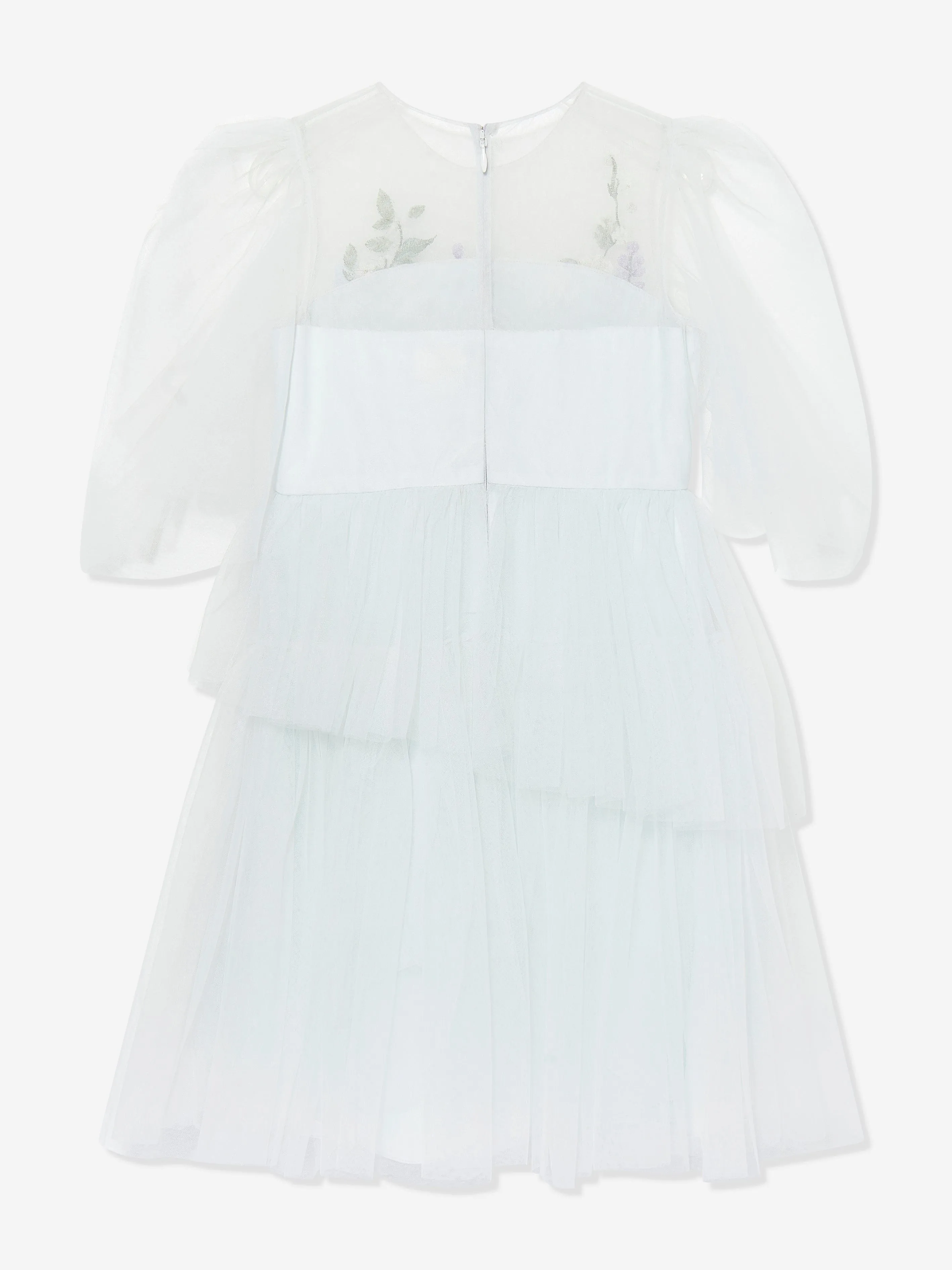 Mädchen Ariel Tüll Anlasskleid in Blau