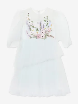 Mädchen Ariel Tüll Anlasskleid in Blau