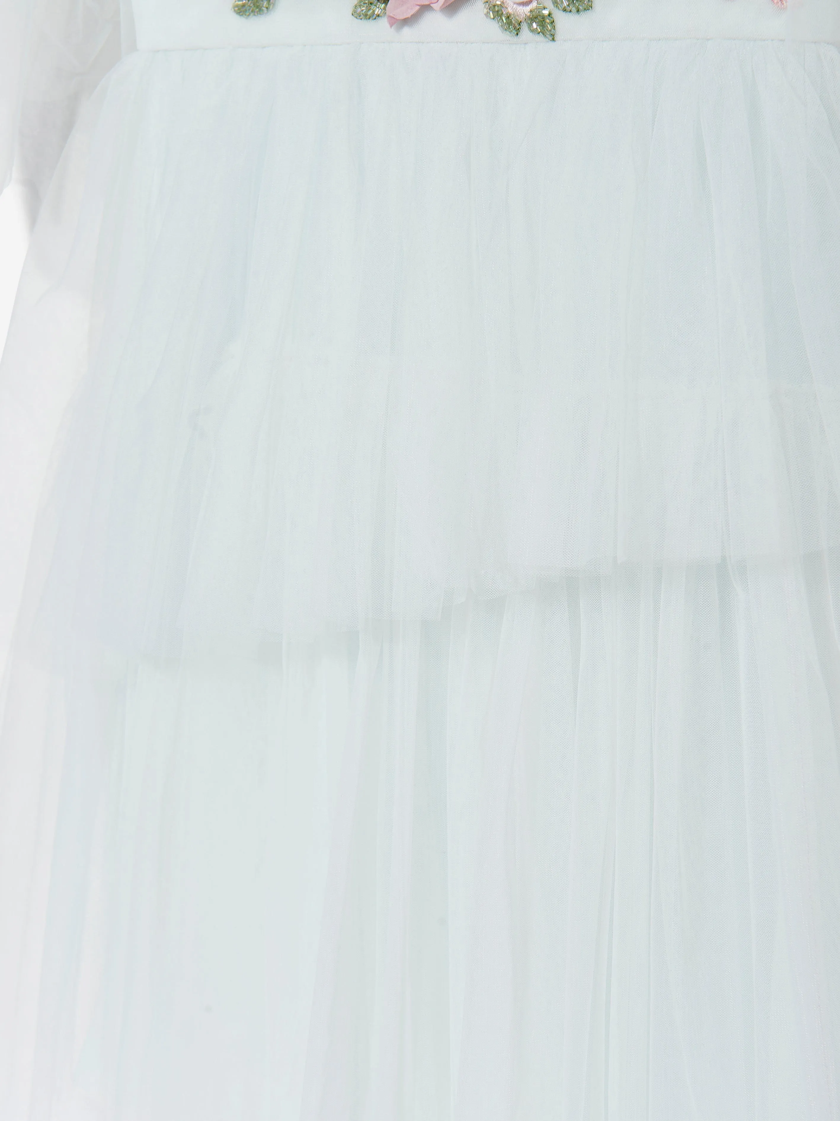 Mädchen Ariel Tüll Anlasskleid in Blau