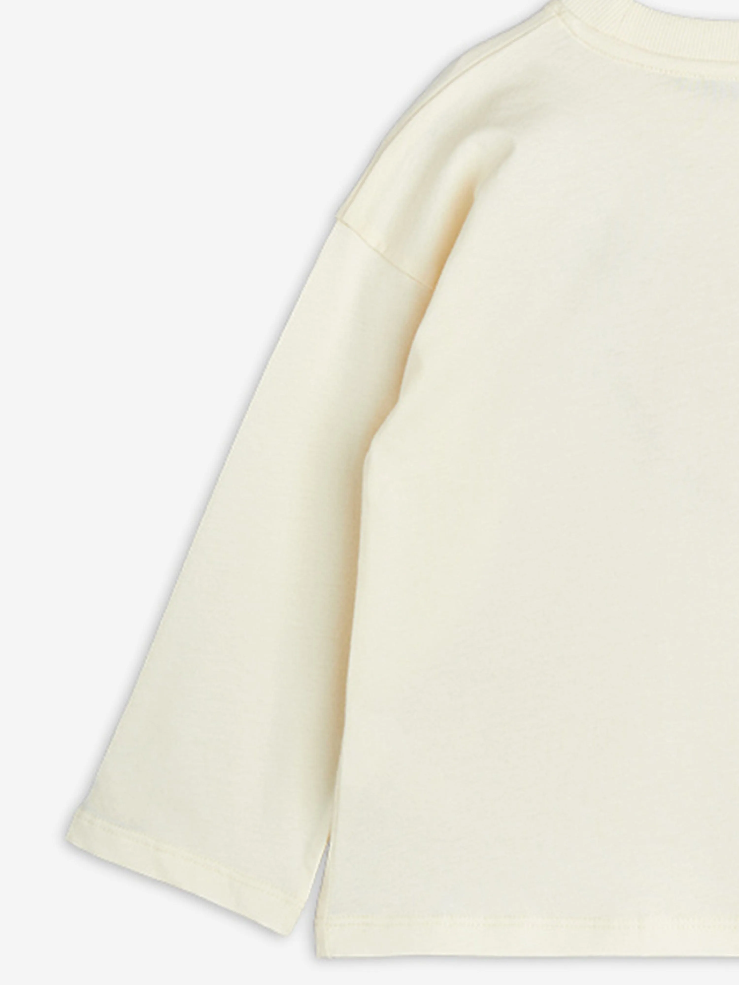 Mädchen Pfeil-Herz Langarm T-Shirt in Elfenbein