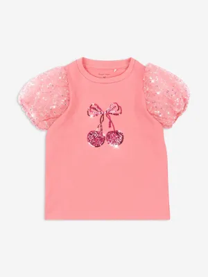 Mädchen Ballett-T-Shirt in Rosa