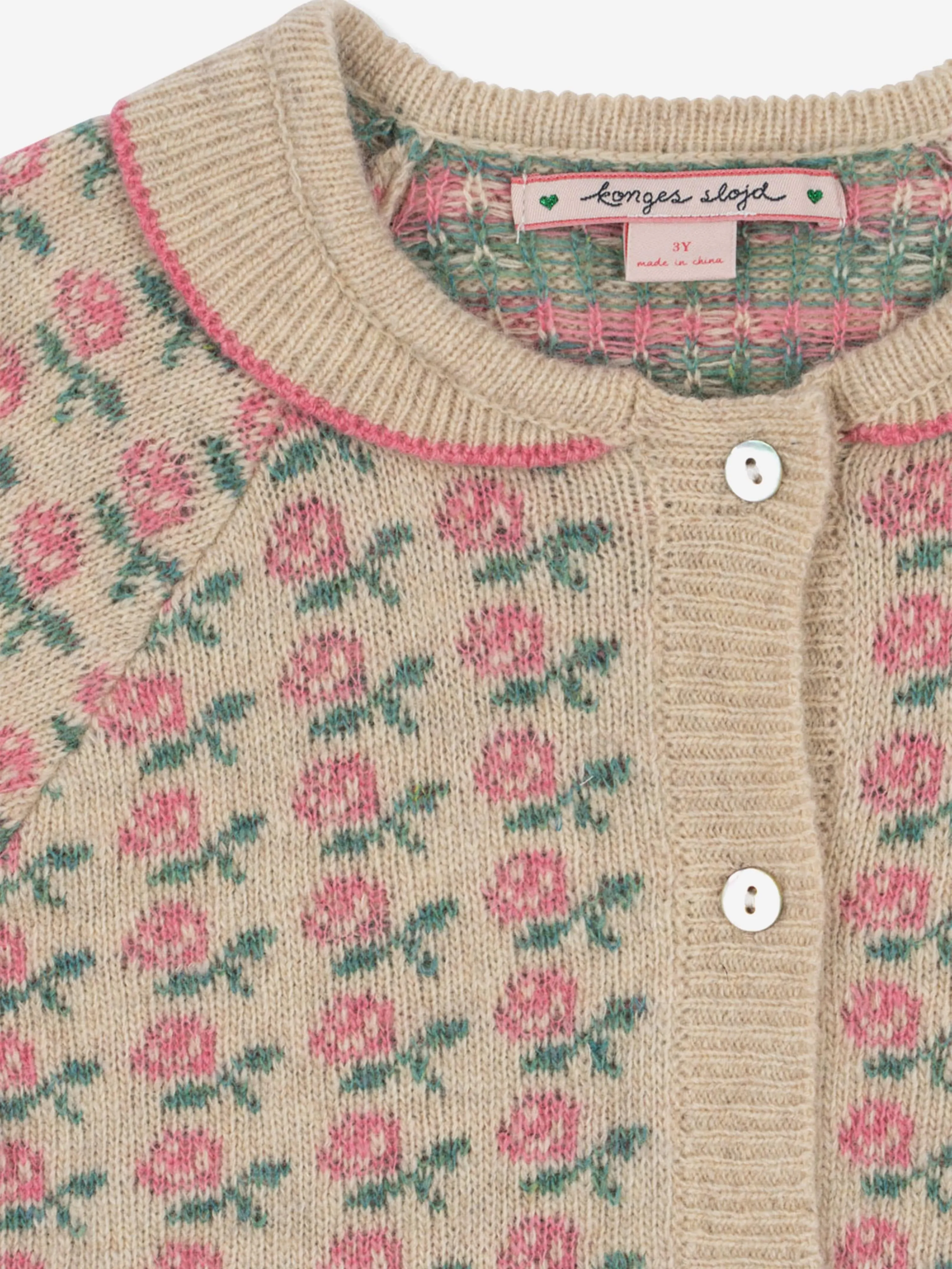 Belou Strickcardigan für Mädchen in Beige
