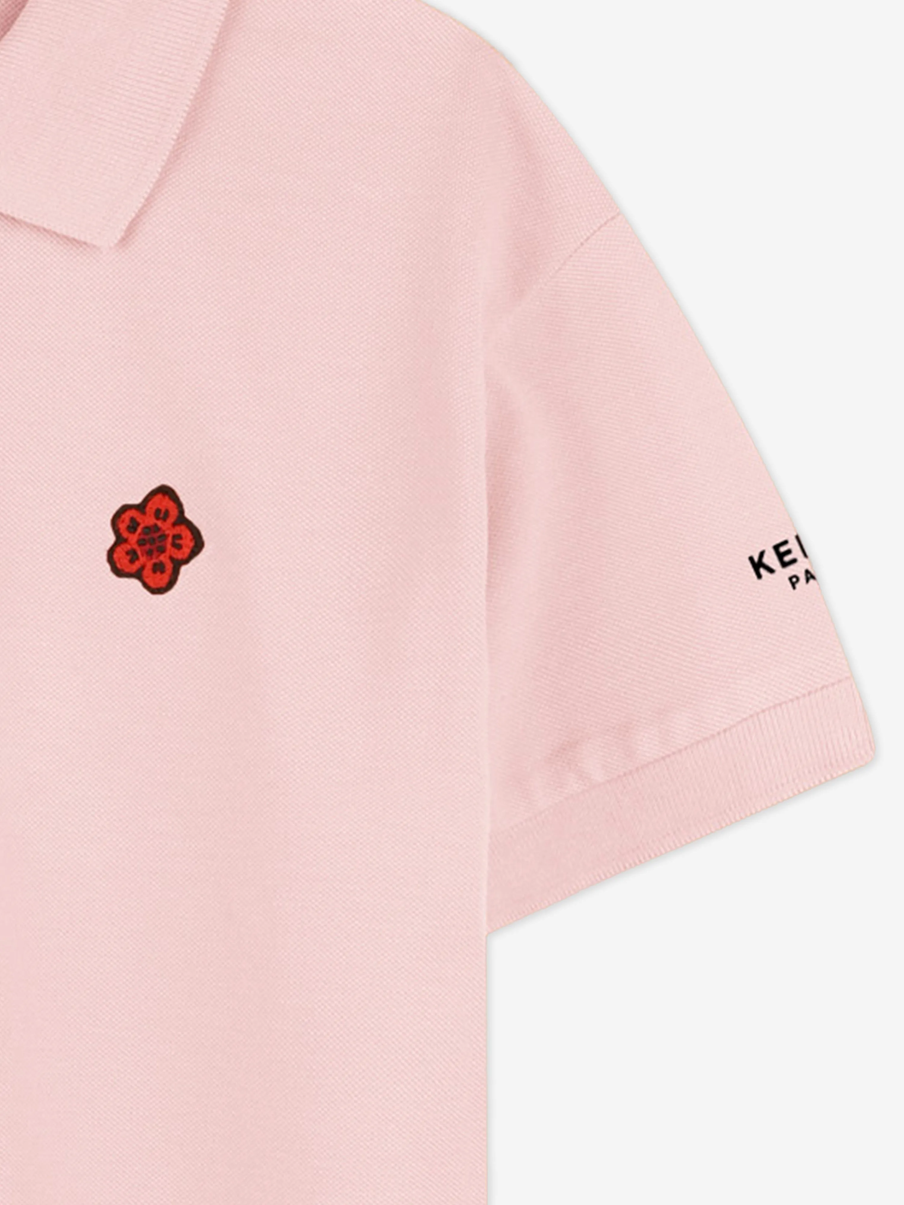 Mädchen Boke Blumen Polo Kleid in Rosa