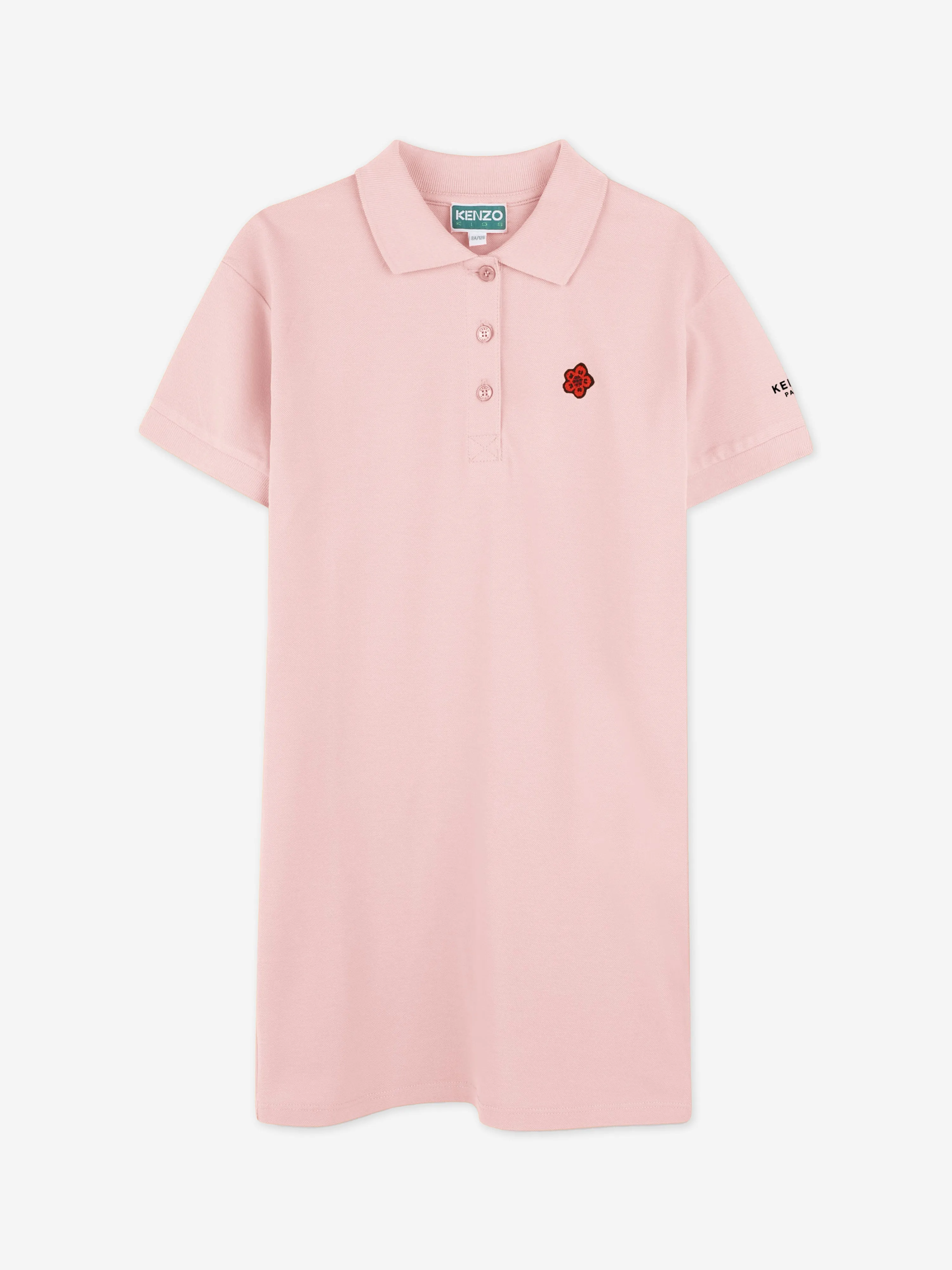 Mädchen Boke Blumen Polo Kleid in Rosa