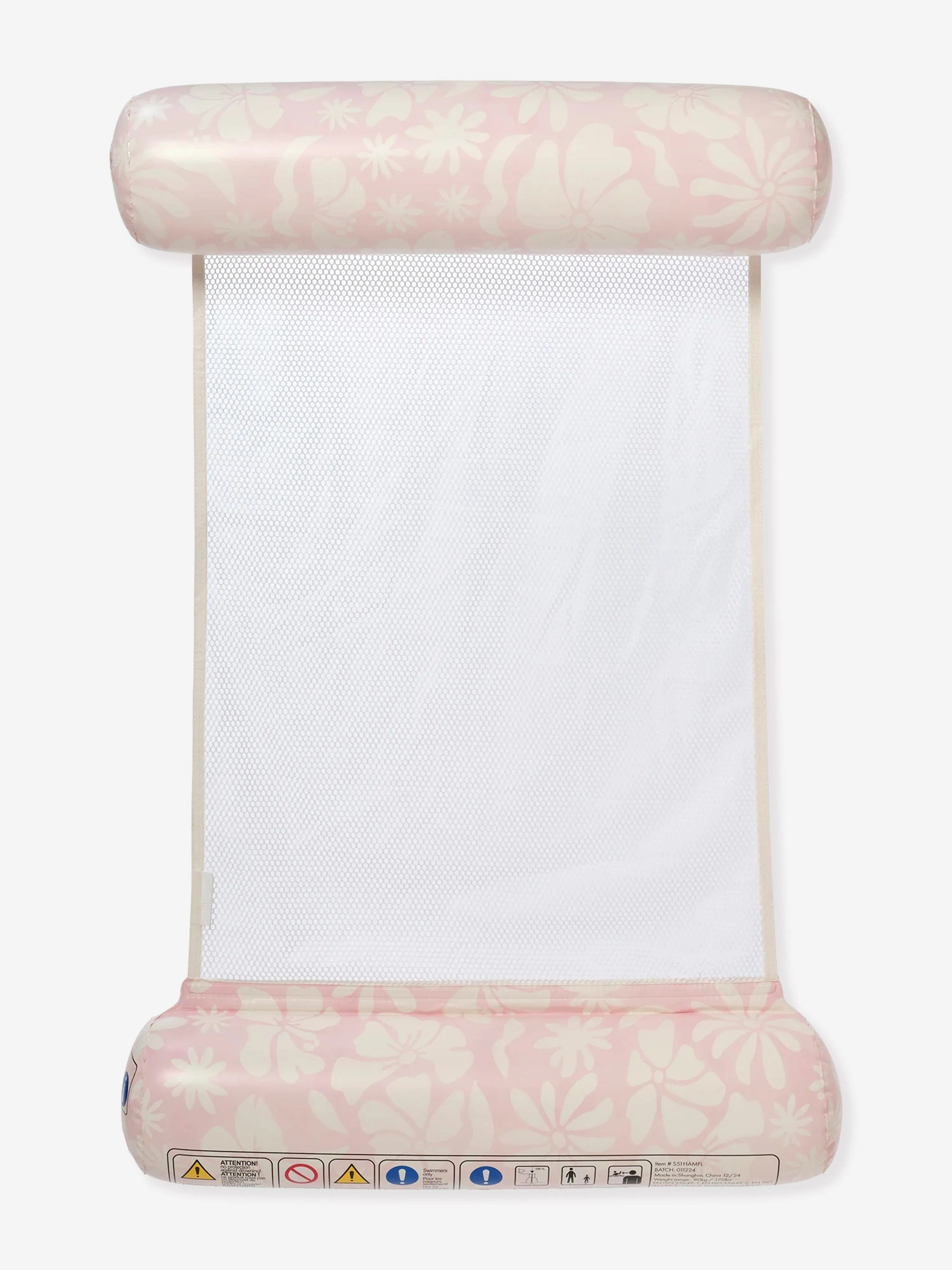 Mädchen Hängematte Stahl mein Herz Blumenmuster in Rosa (114cm)