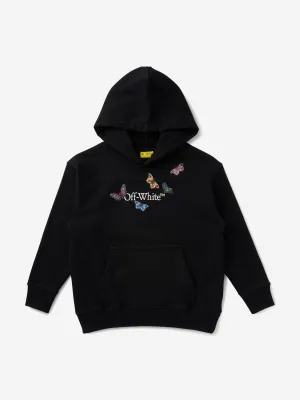 Mädchen Bookish Butterfly Kapuzenpullover in Schwarz