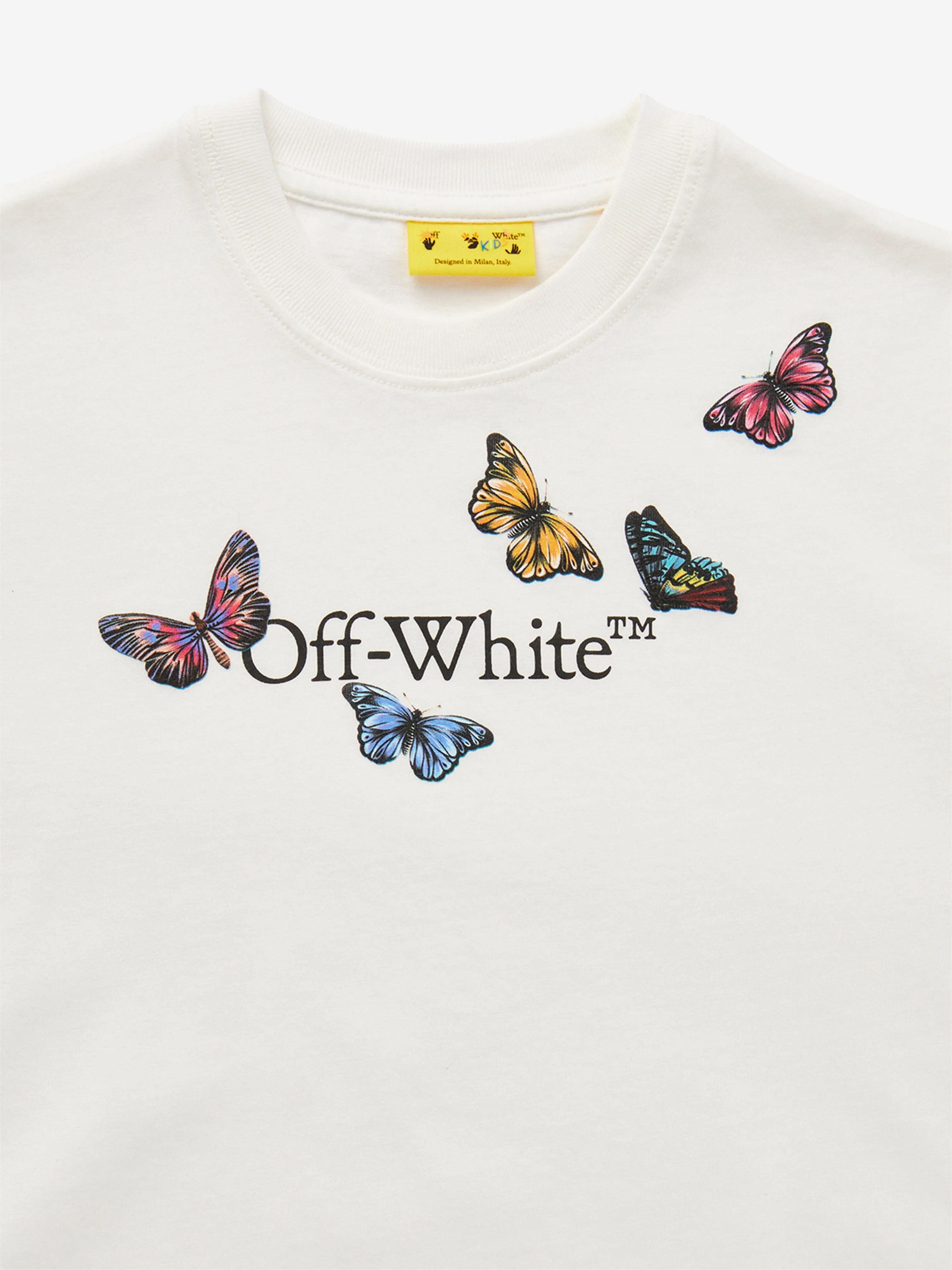 Mädchen Buchliebhaber Schmetterling T-Shirt in Weiß