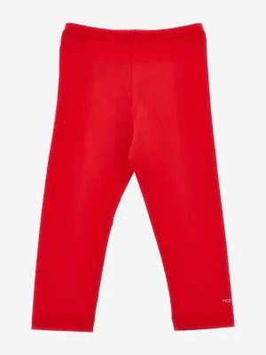 Mädchen Marken-Leggings in Rot
