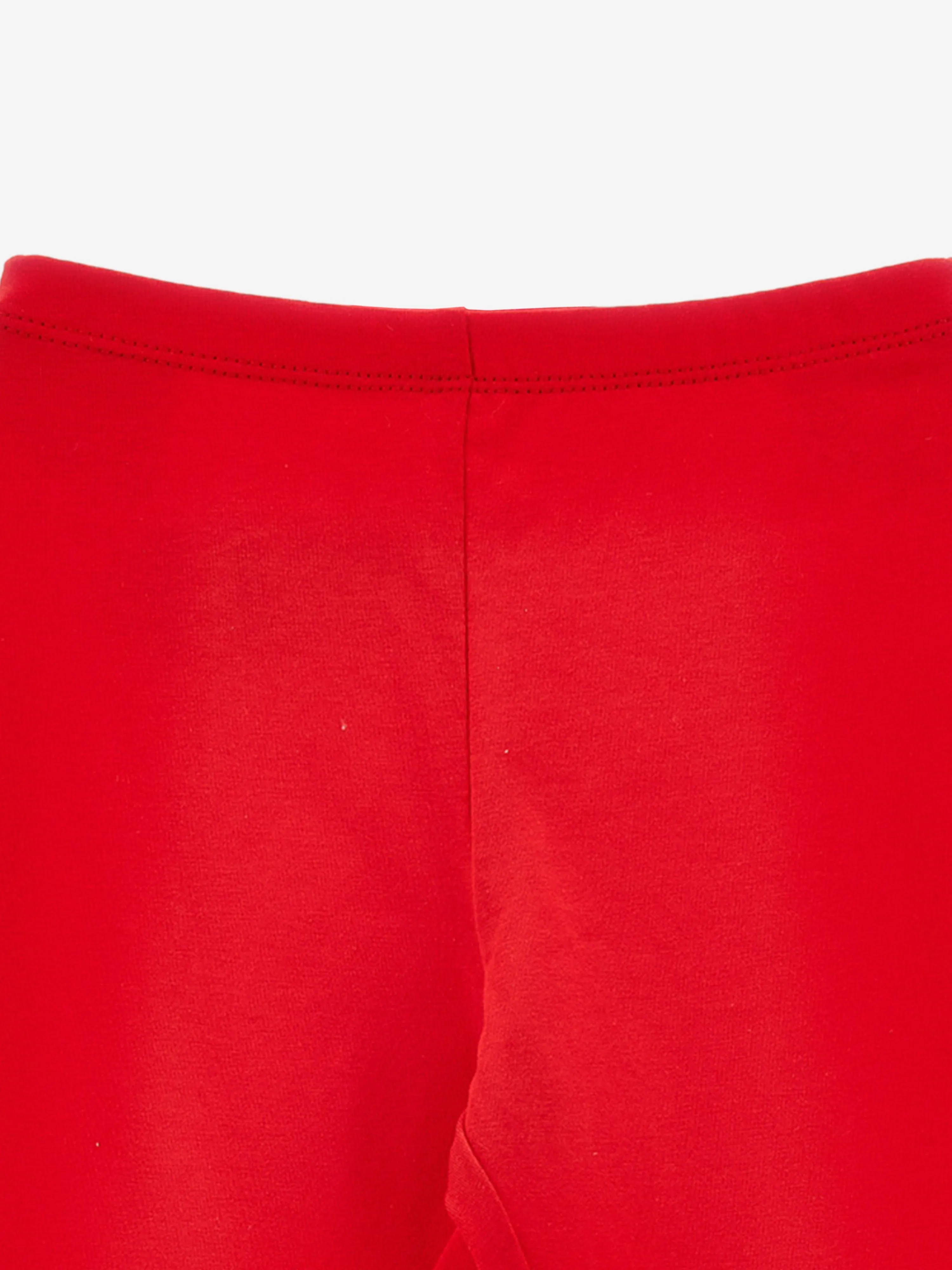 Mädchen Marken-Leggings in Rot