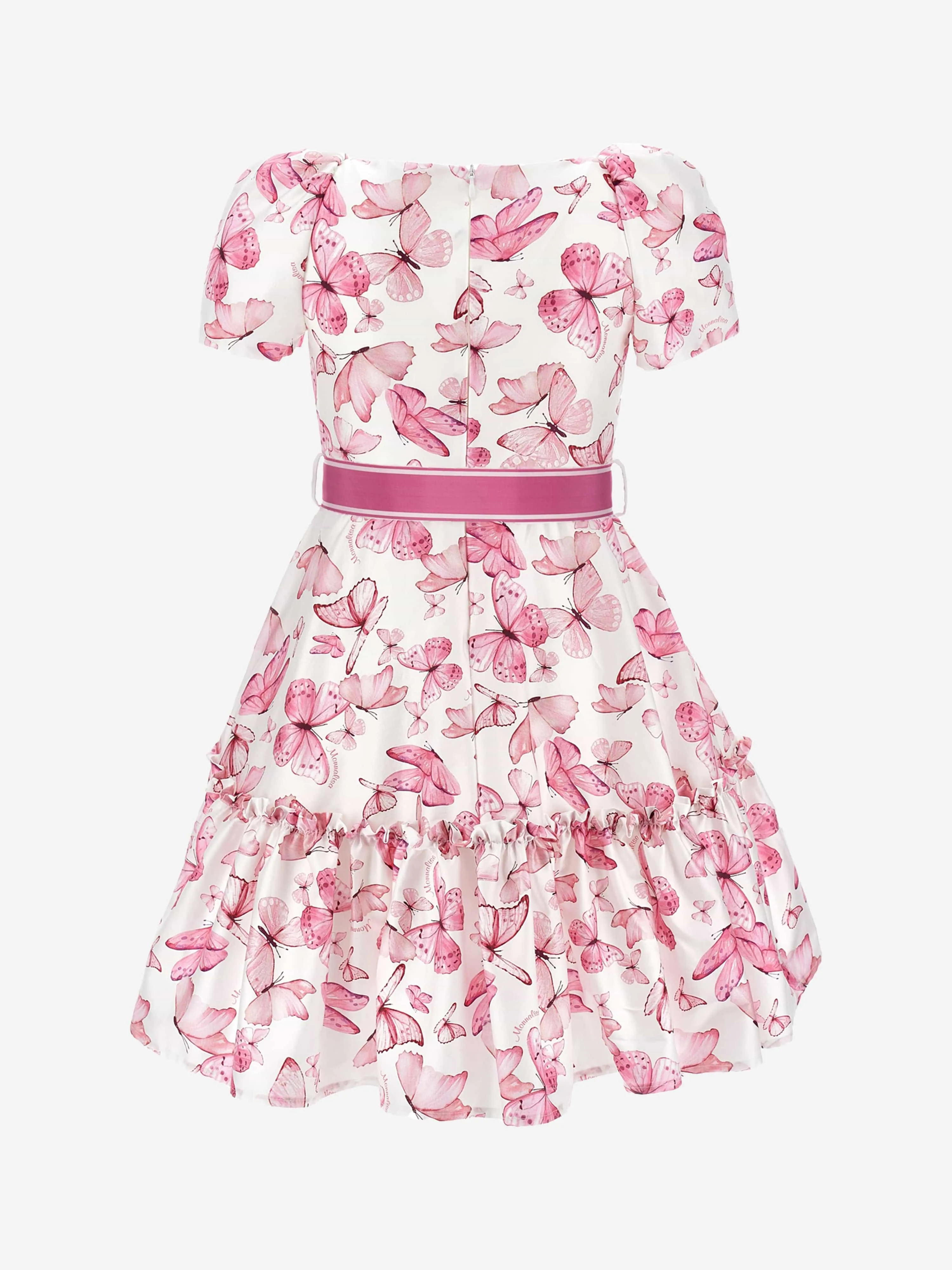 Mädchen Schmetterlingsdruck Kleid in Rosa