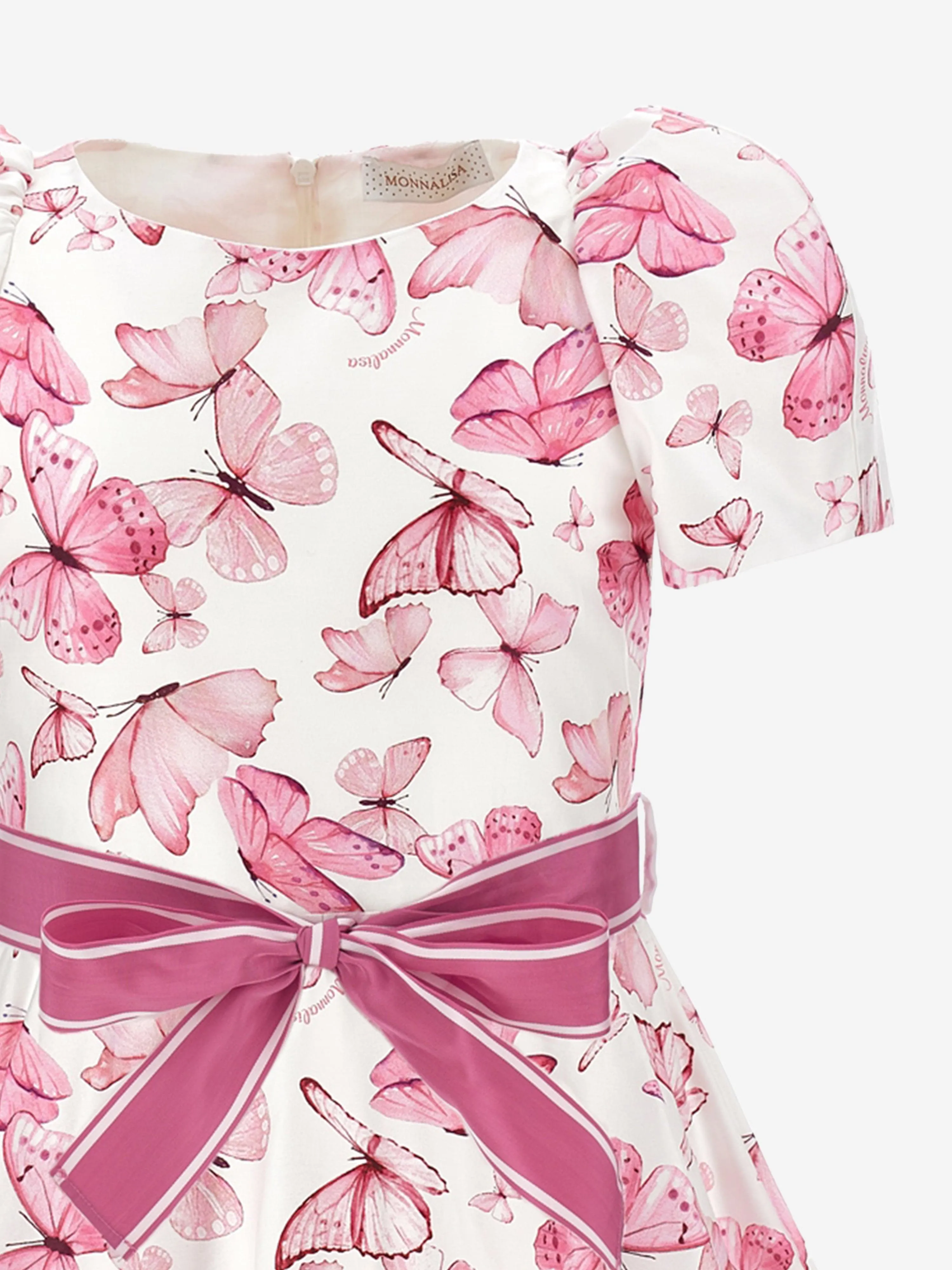 Mädchen Schmetterlingsdruck Kleid in Rosa